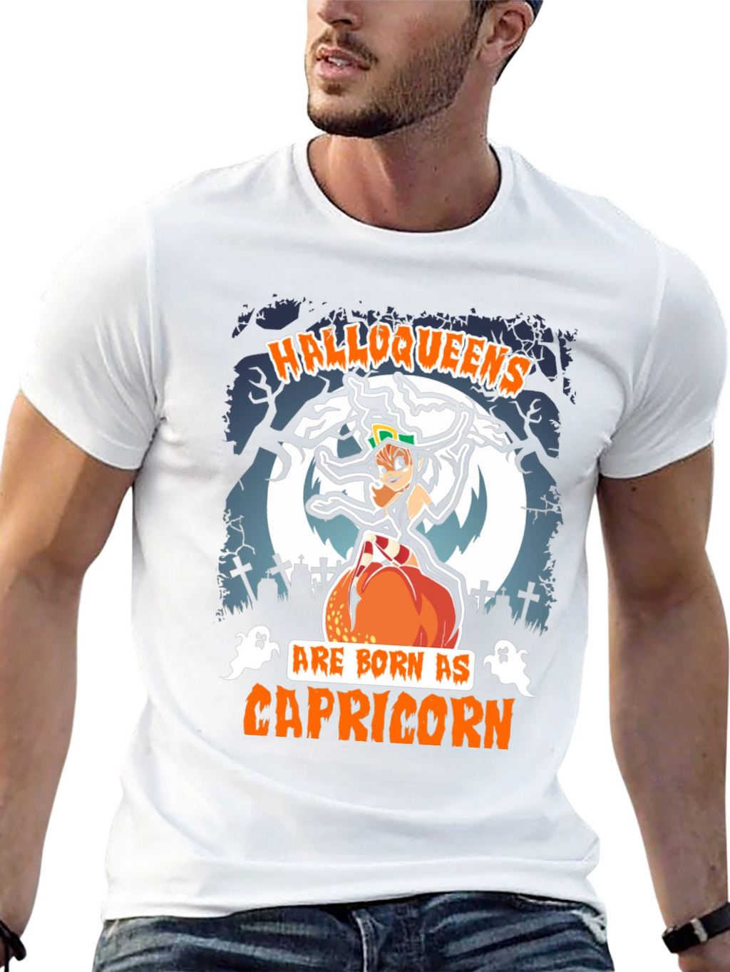 Camiseta Halloweens Capricornio