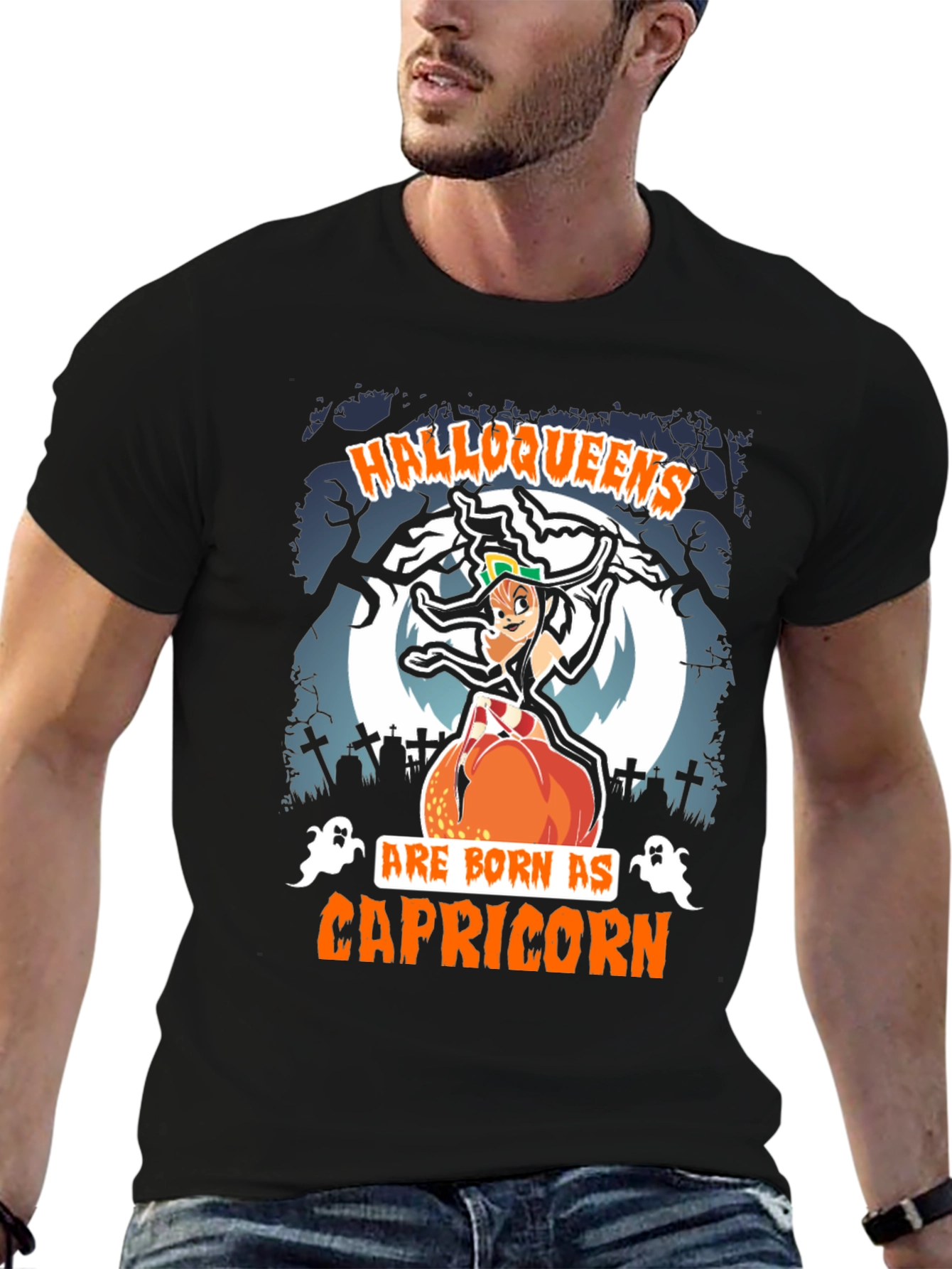 Camiseta Halloweens Capricornio