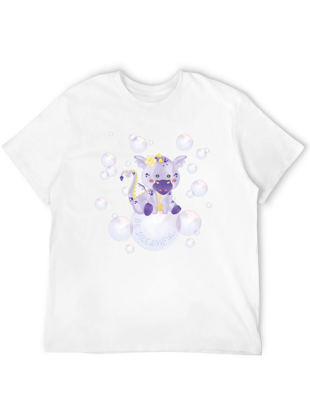 Camiseta Negra con Diseño de Dragón Dreamful