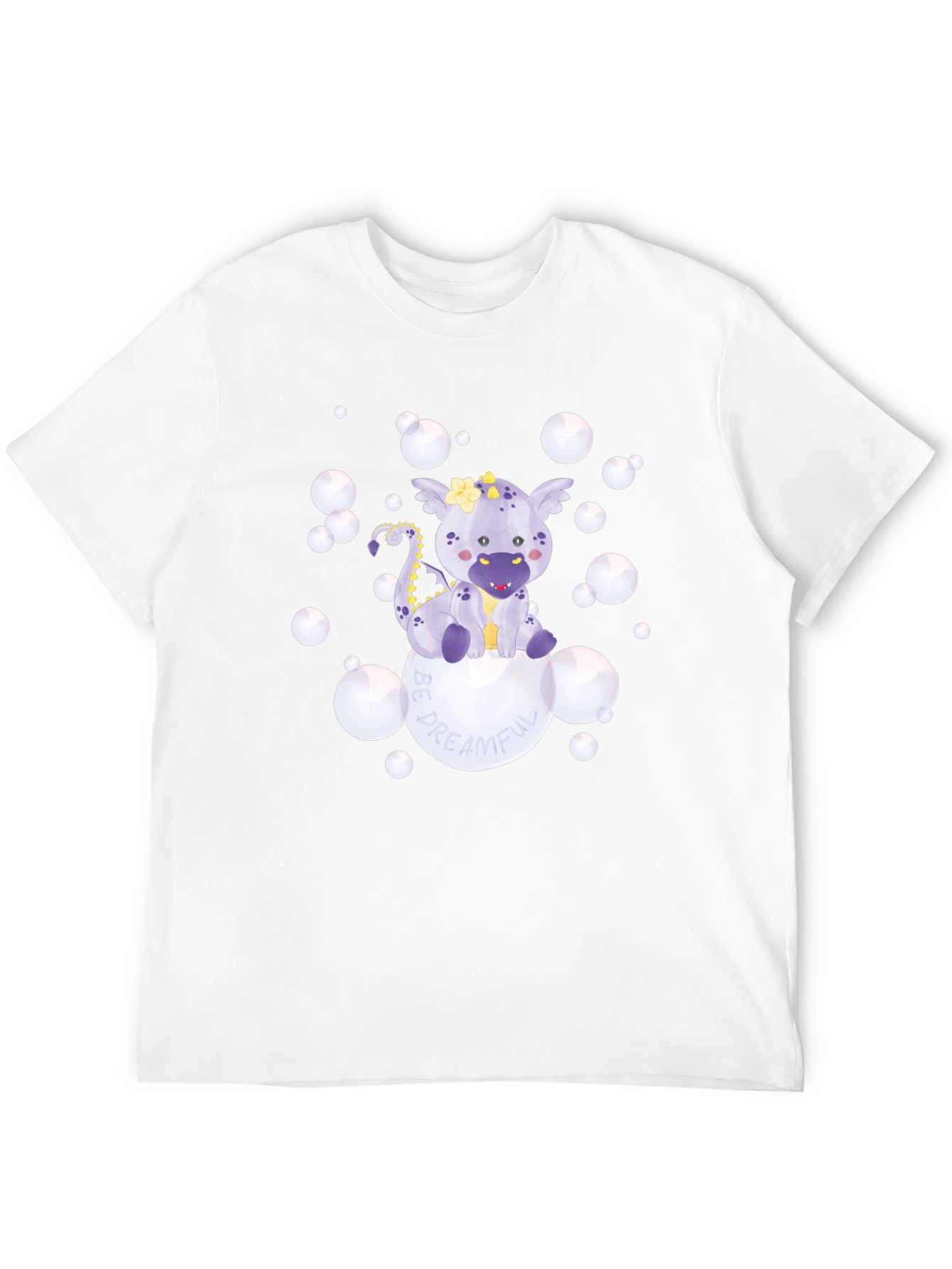 Camiseta Negra con Diseño de Dragón Dreamful