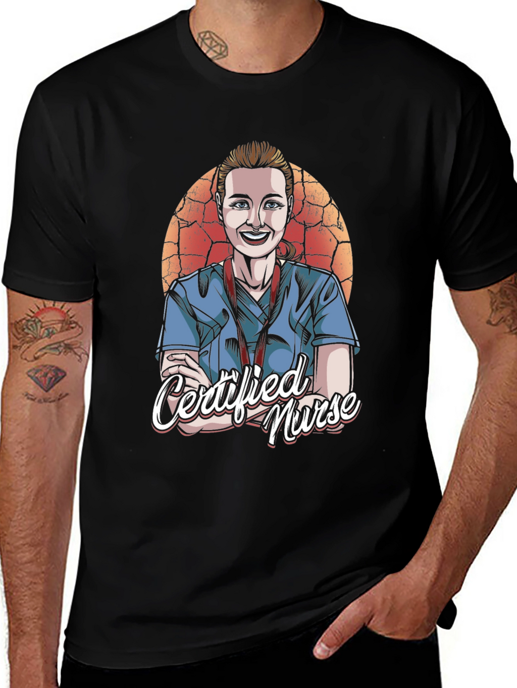Camiseta Negra Certified Nurse