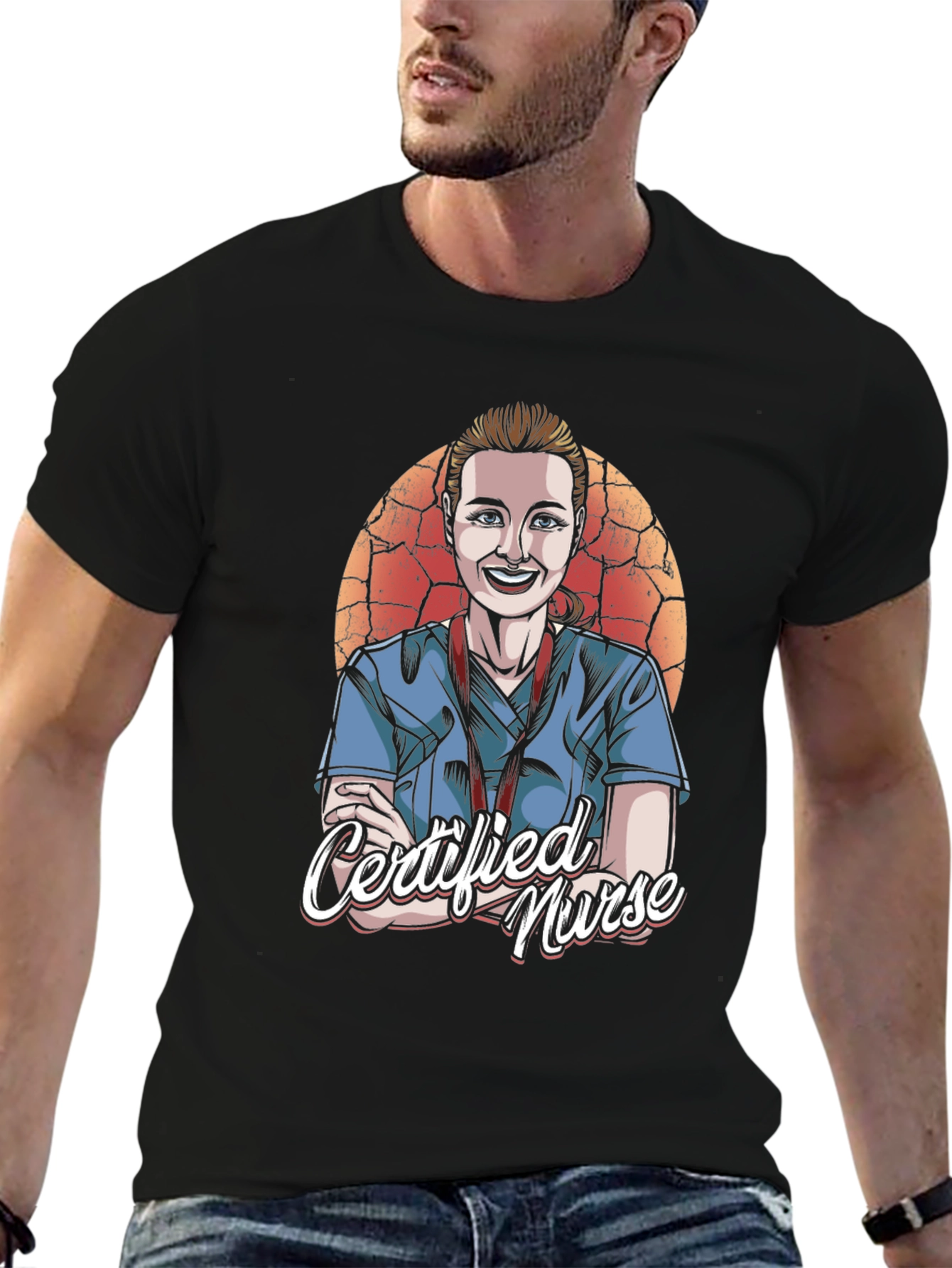 Camiseta Negra Certified Nurse