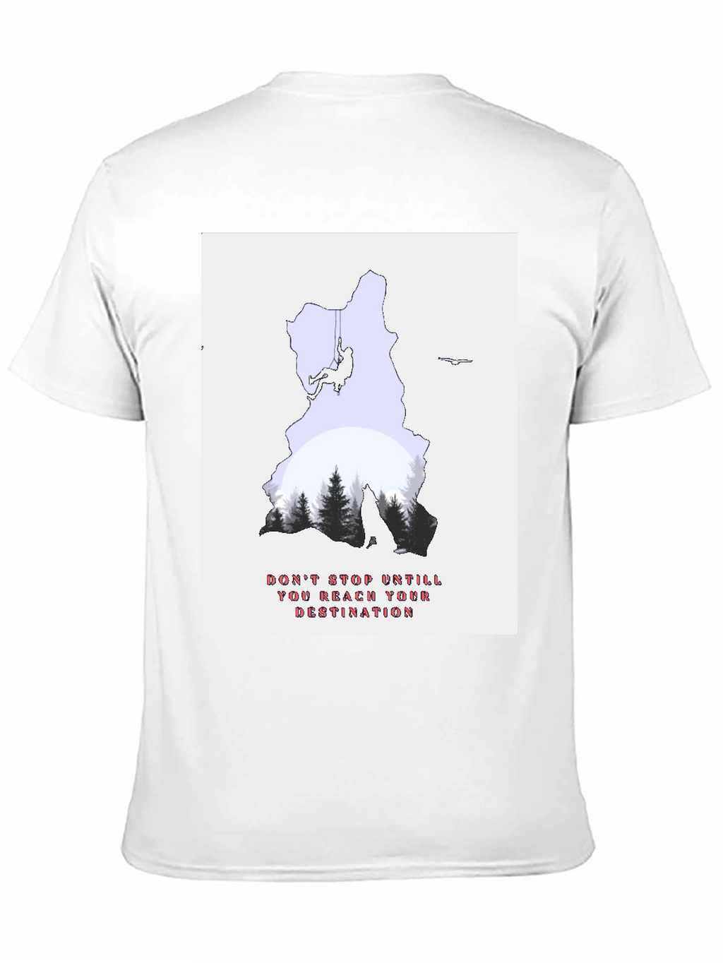 Camiseta Negra con Diseño de Aventura