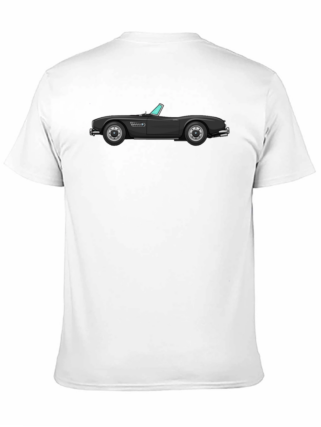 Camiseta Negra Clásica Coche Deportivo