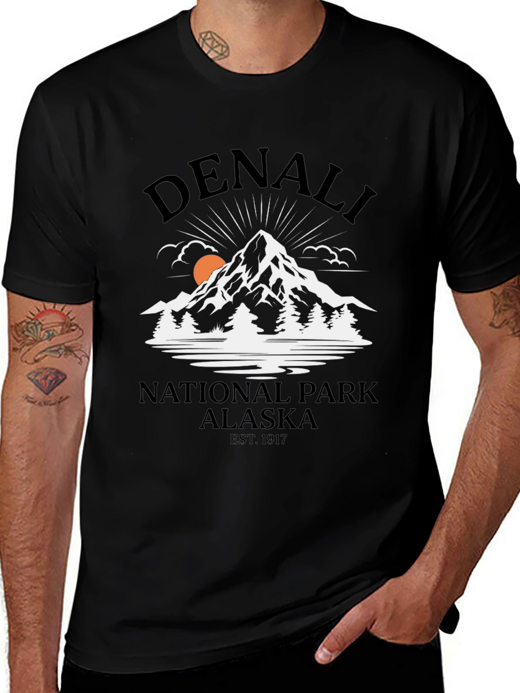 Camiseta Denali National Park Alaska Hombre