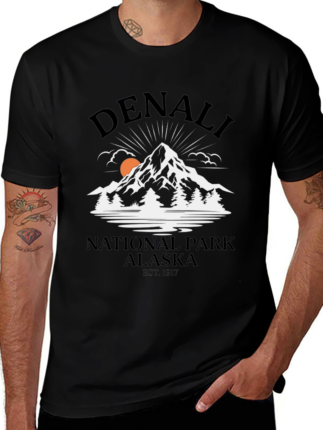 Camiseta Denali National Park Alaska Hombre