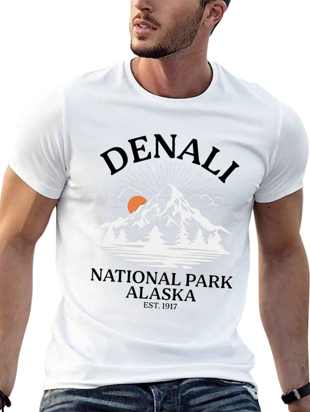 Camiseta Denali National Park Alaska Hombre