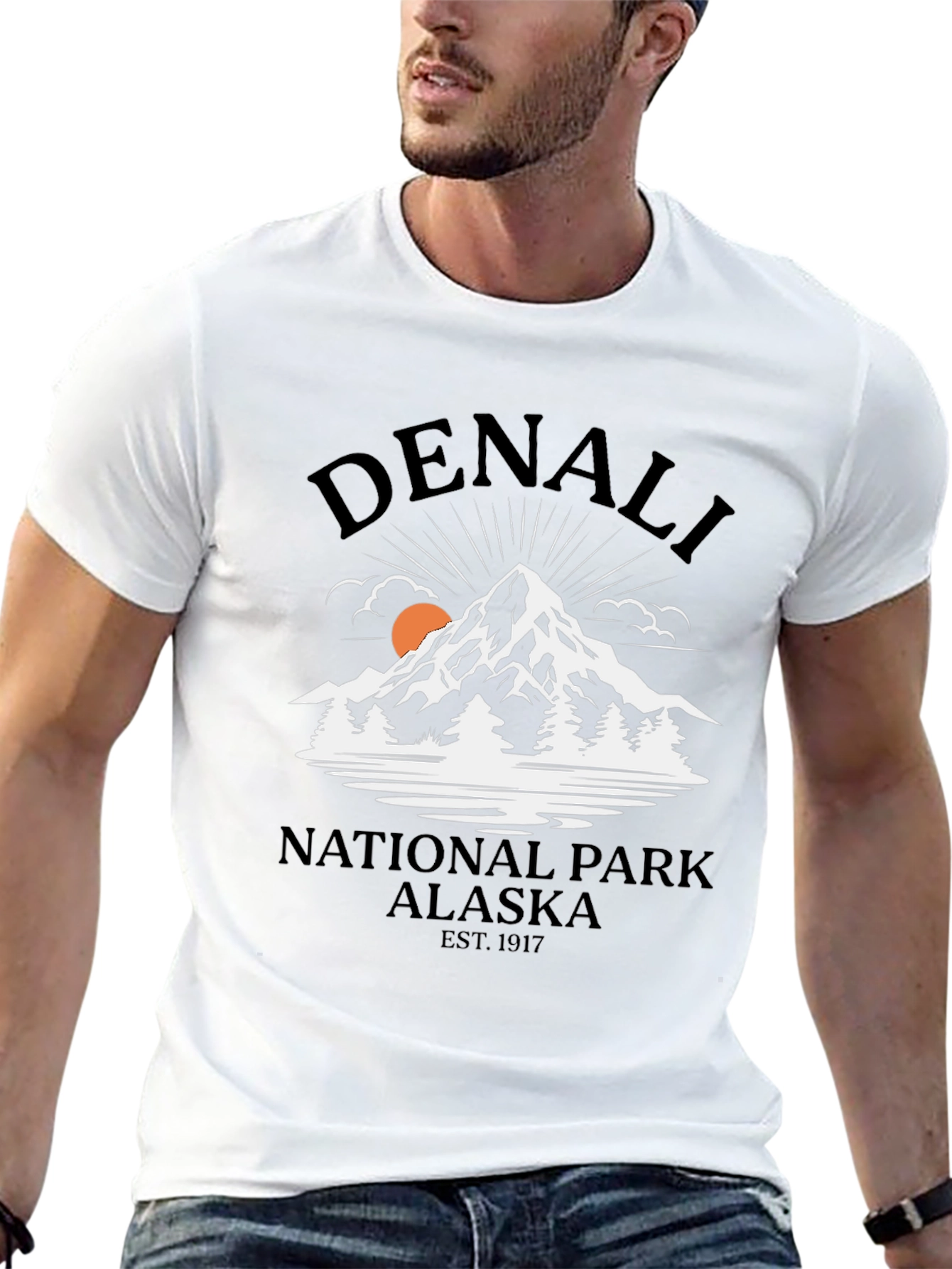Camiseta Denali National Park Alaska Hombre