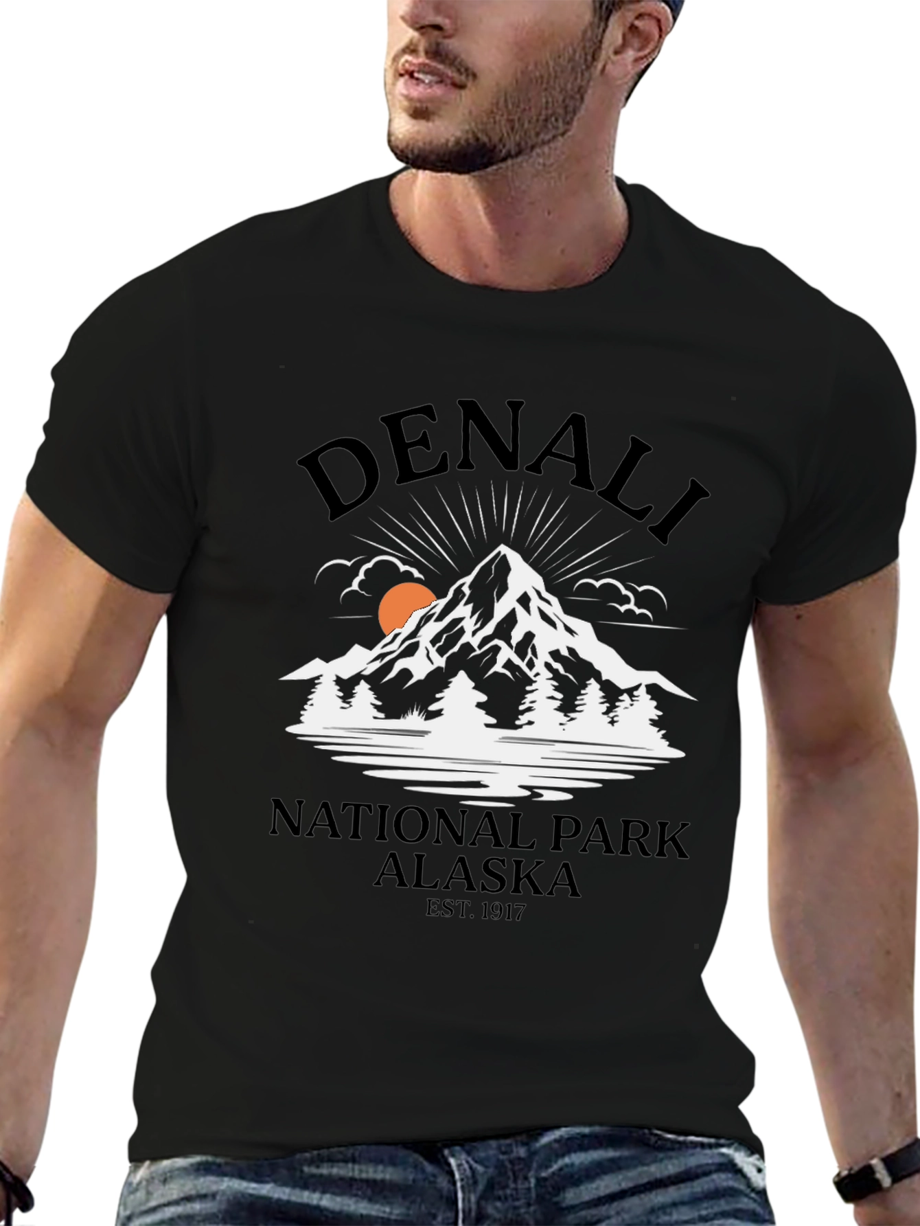Camiseta Denali National Park Alaska Hombre