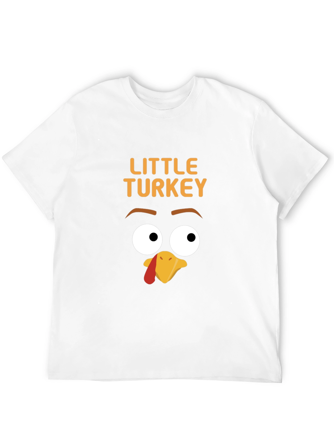 Camiseta Negra con Diseño de Pavo para Niños