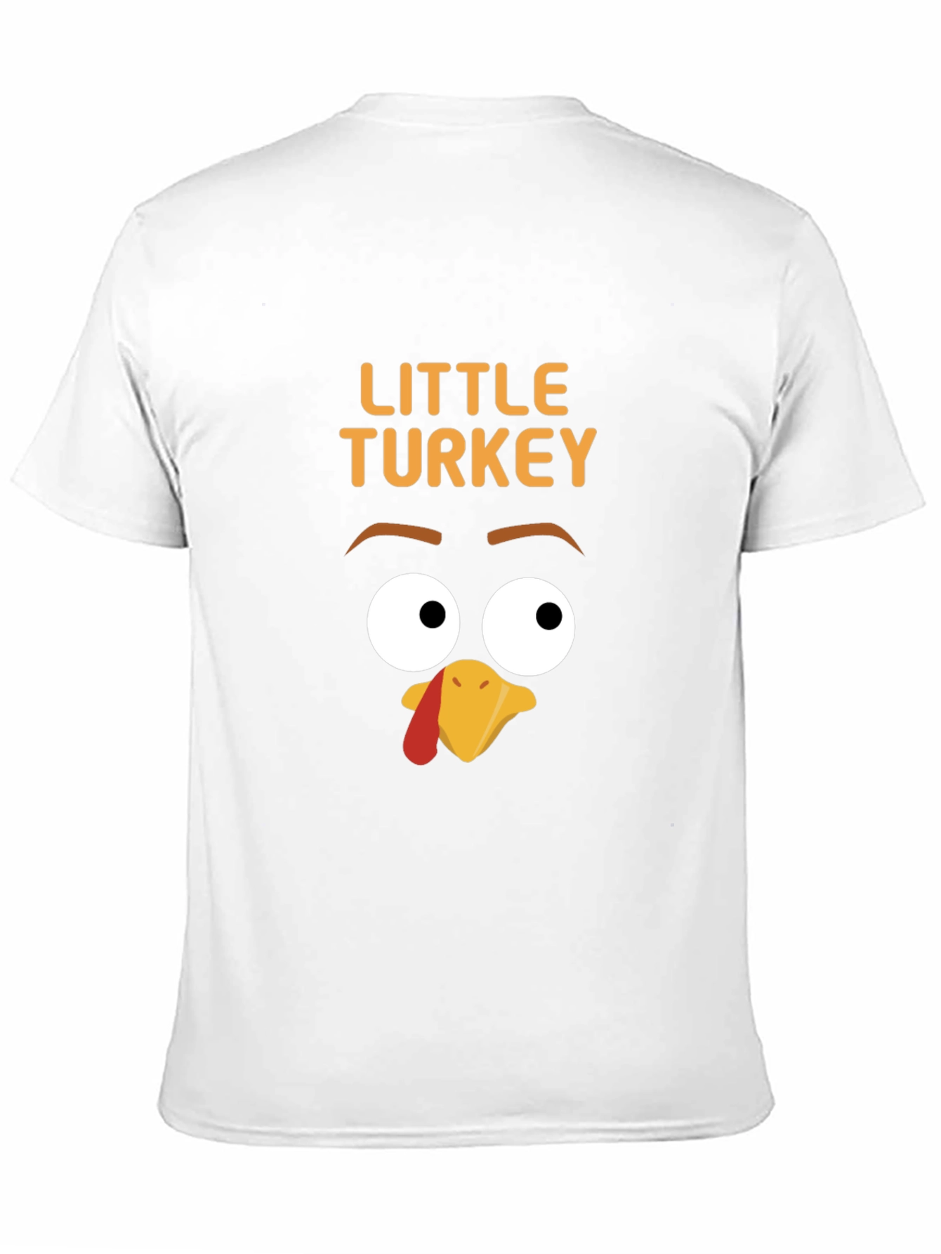 Camiseta Negra con Diseño de Pavo para Niños