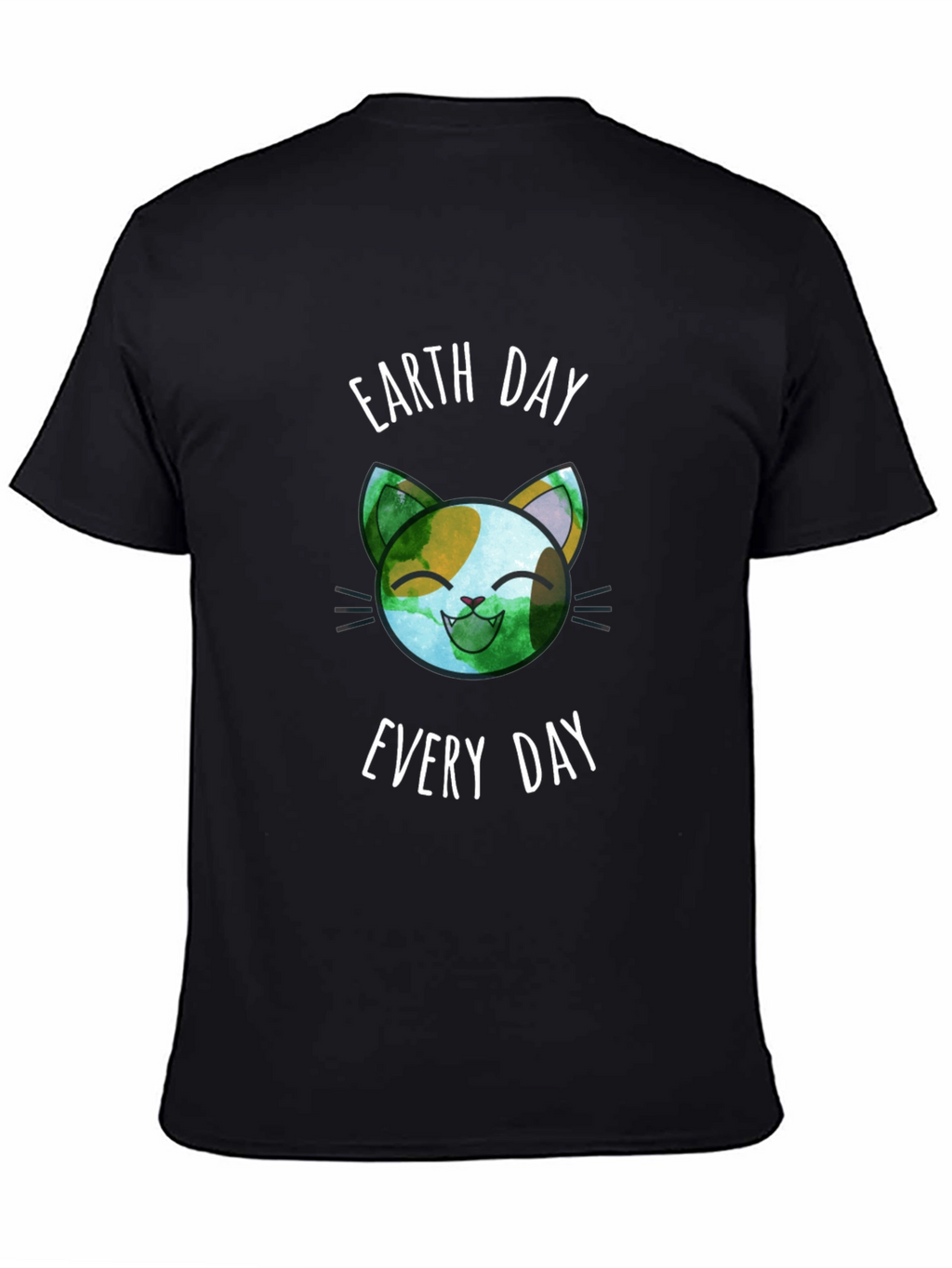 Camiseta Día de la Tierra Gato Ecológico