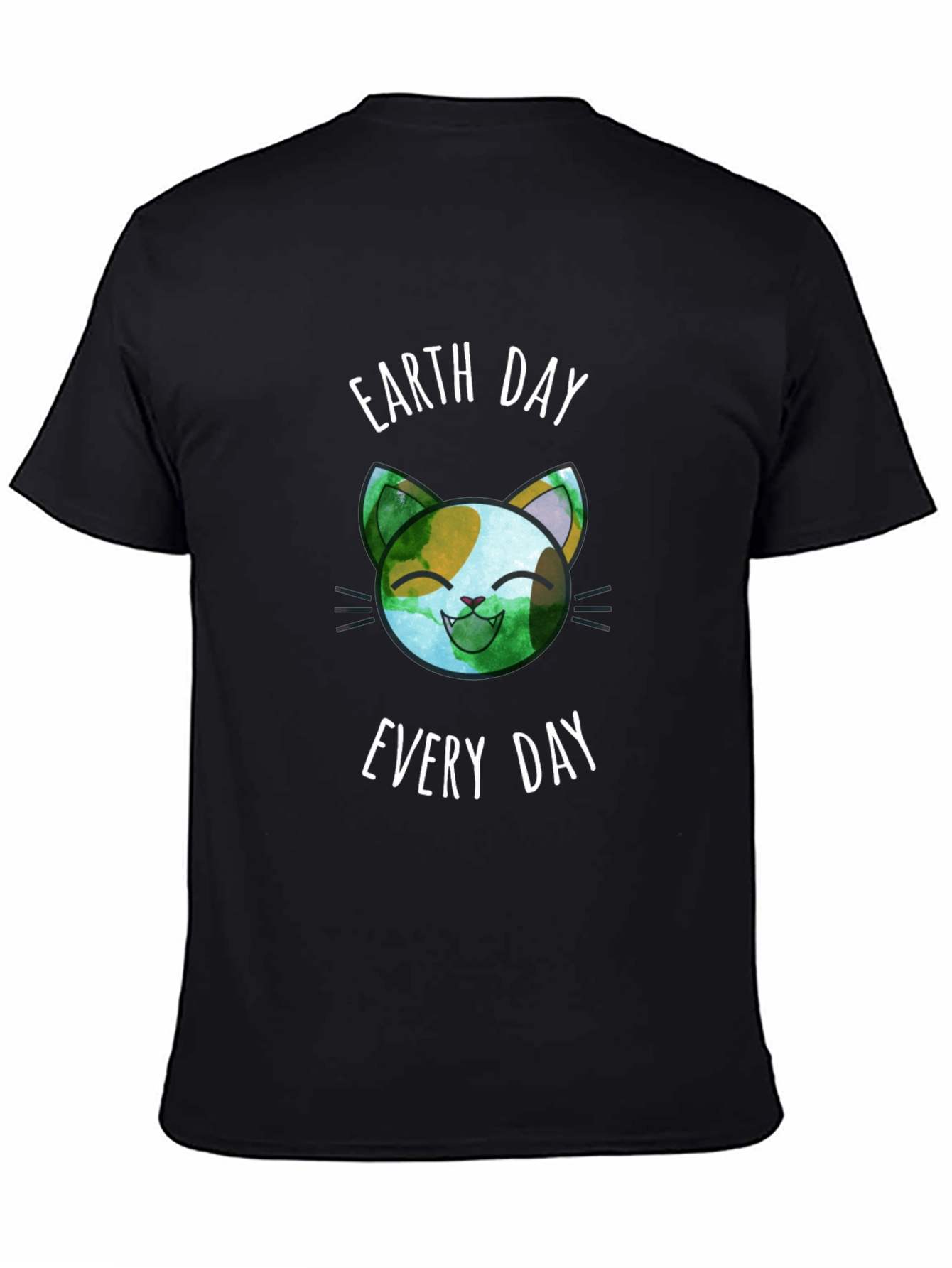 Camiseta Día de la Tierra Gato Ecológico