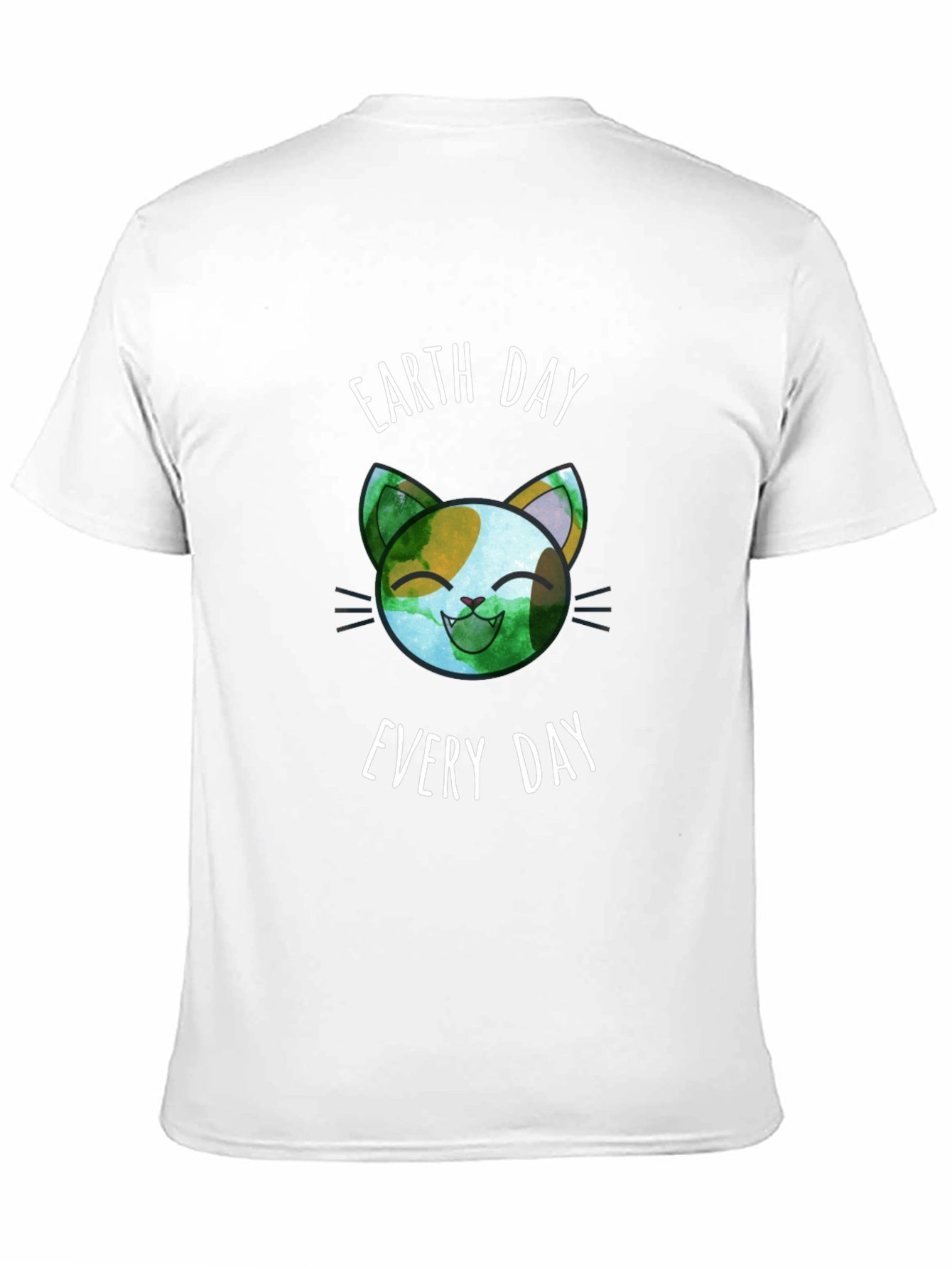 Camiseta Día de la Tierra Gato Ecológico