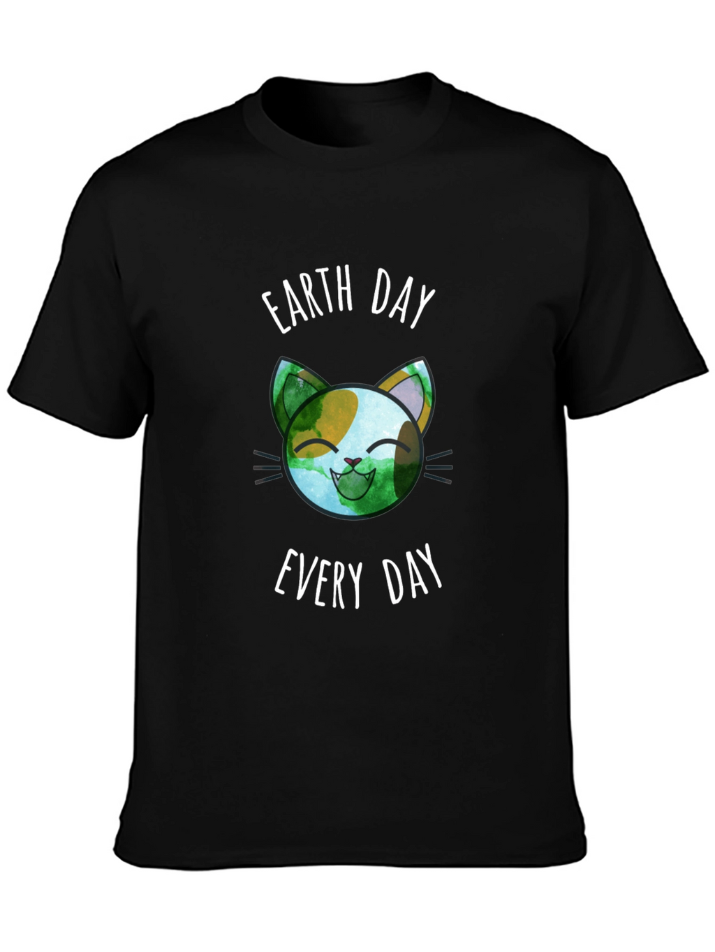 Camiseta Día de la Tierra Gato Ecológico