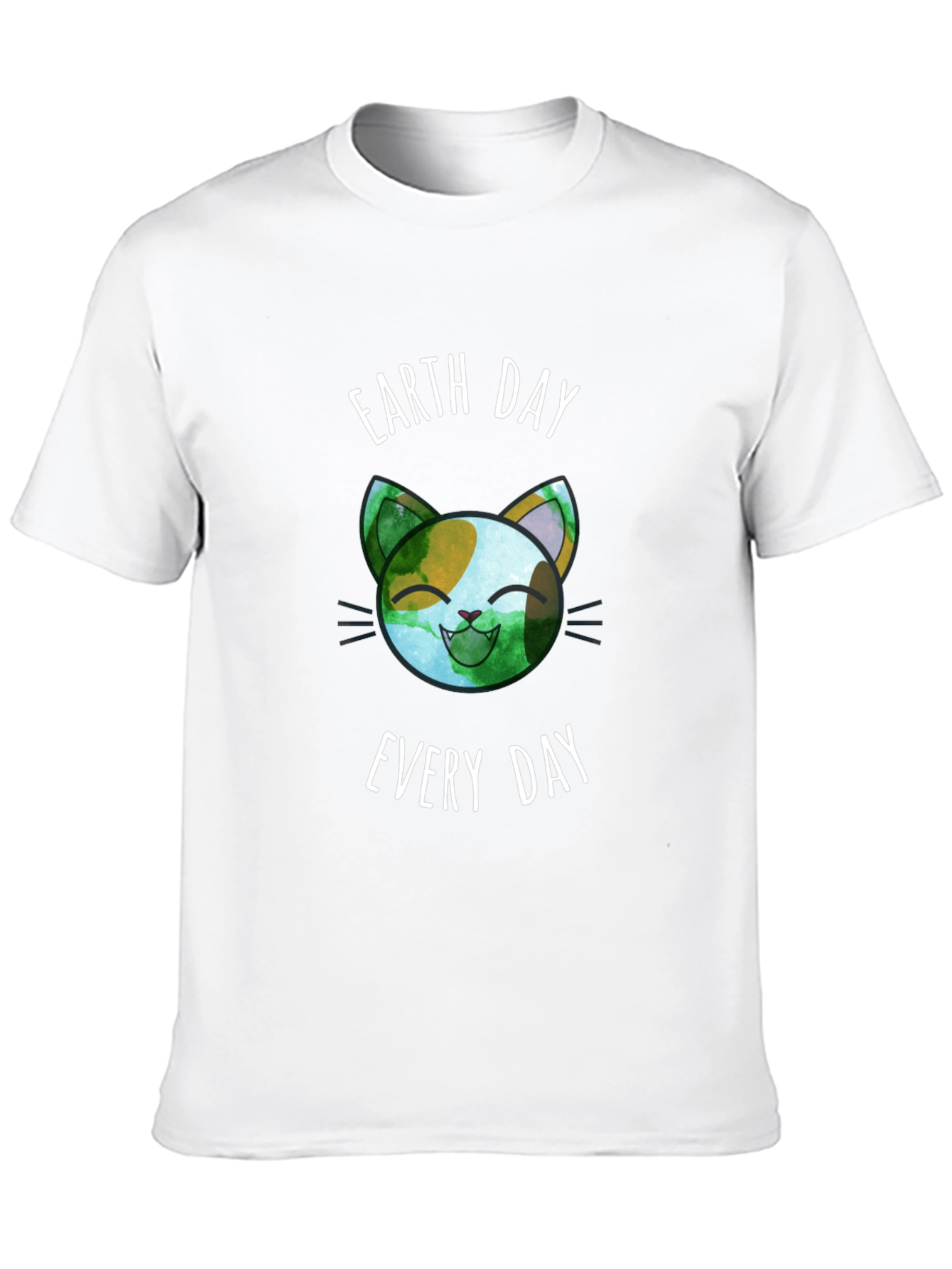 Camiseta Día de la Tierra Gato Ecológico
