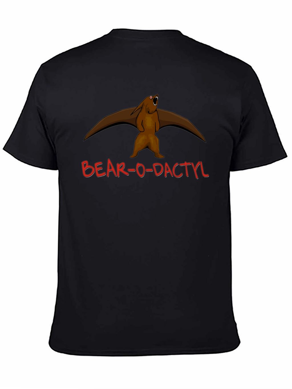 Camiseta Negra Bear-o-dactyl Original