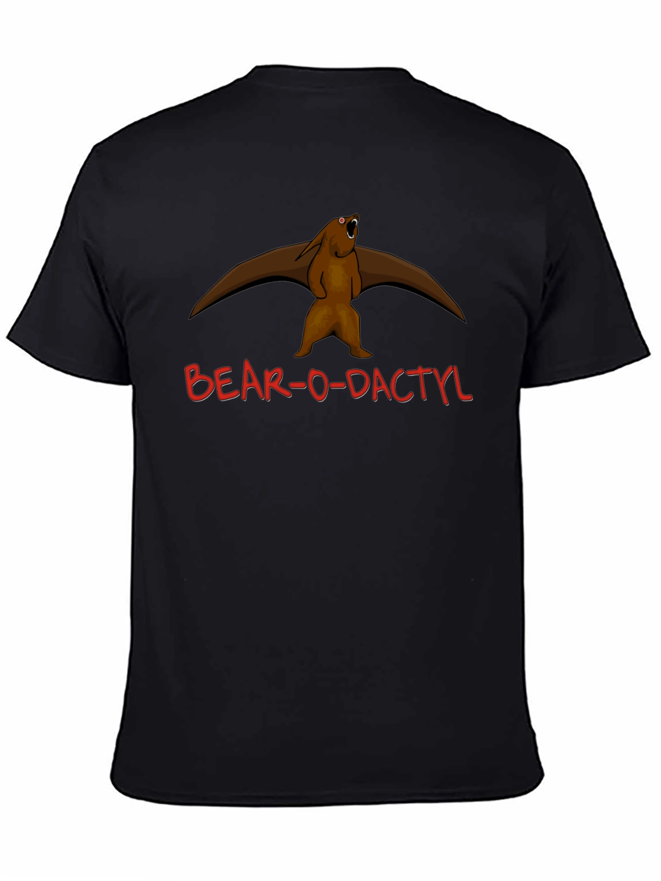 Camiseta Negra Bear-o-dactyl Original