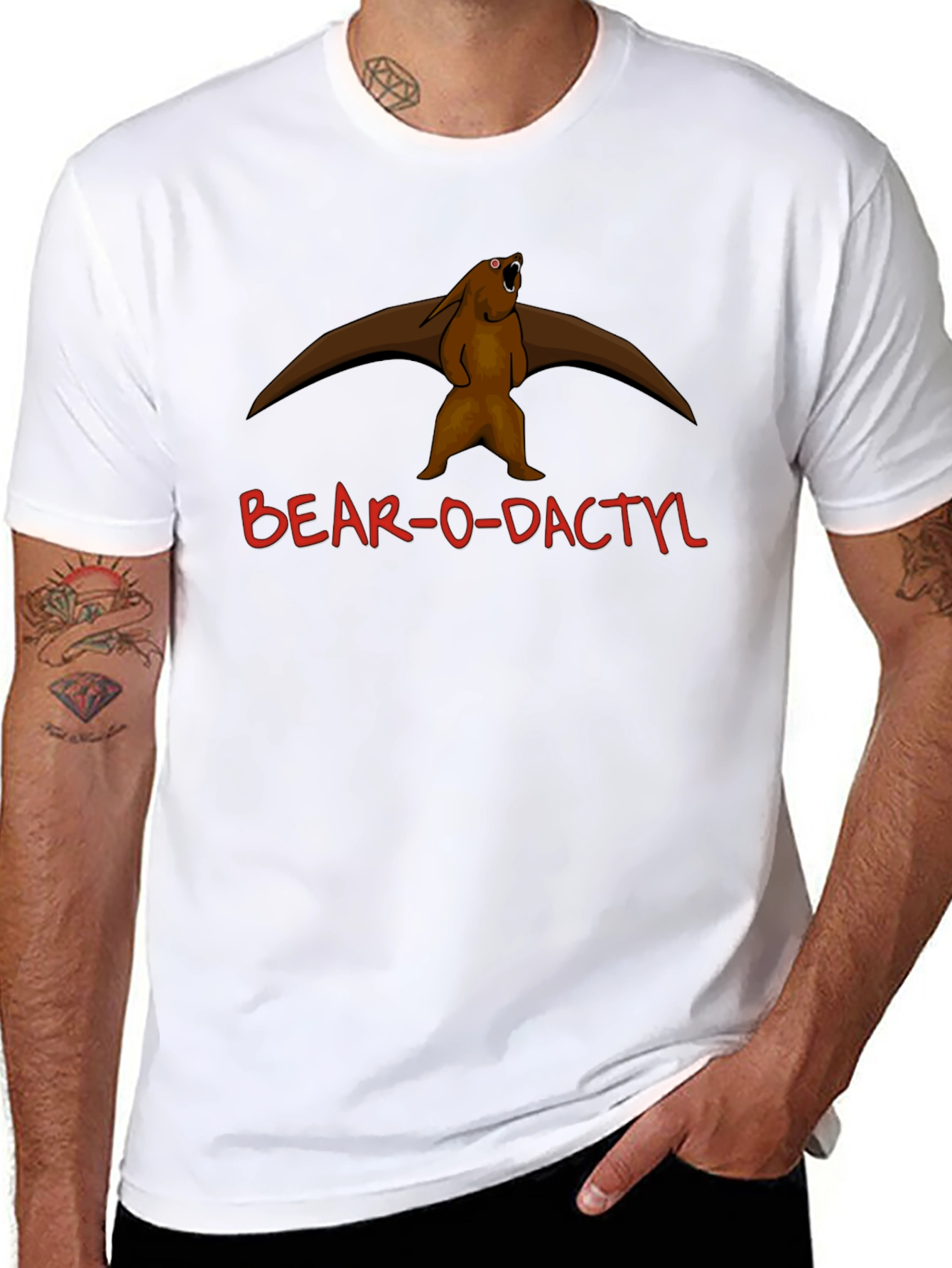 Camiseta Negra Bear-o-dactyl Original