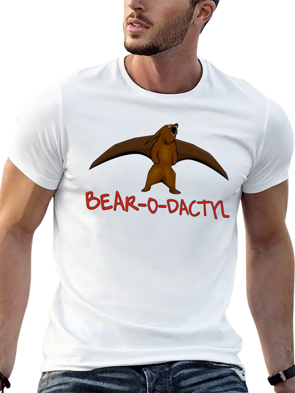 Camiseta Negra Bear-o-dactyl Original