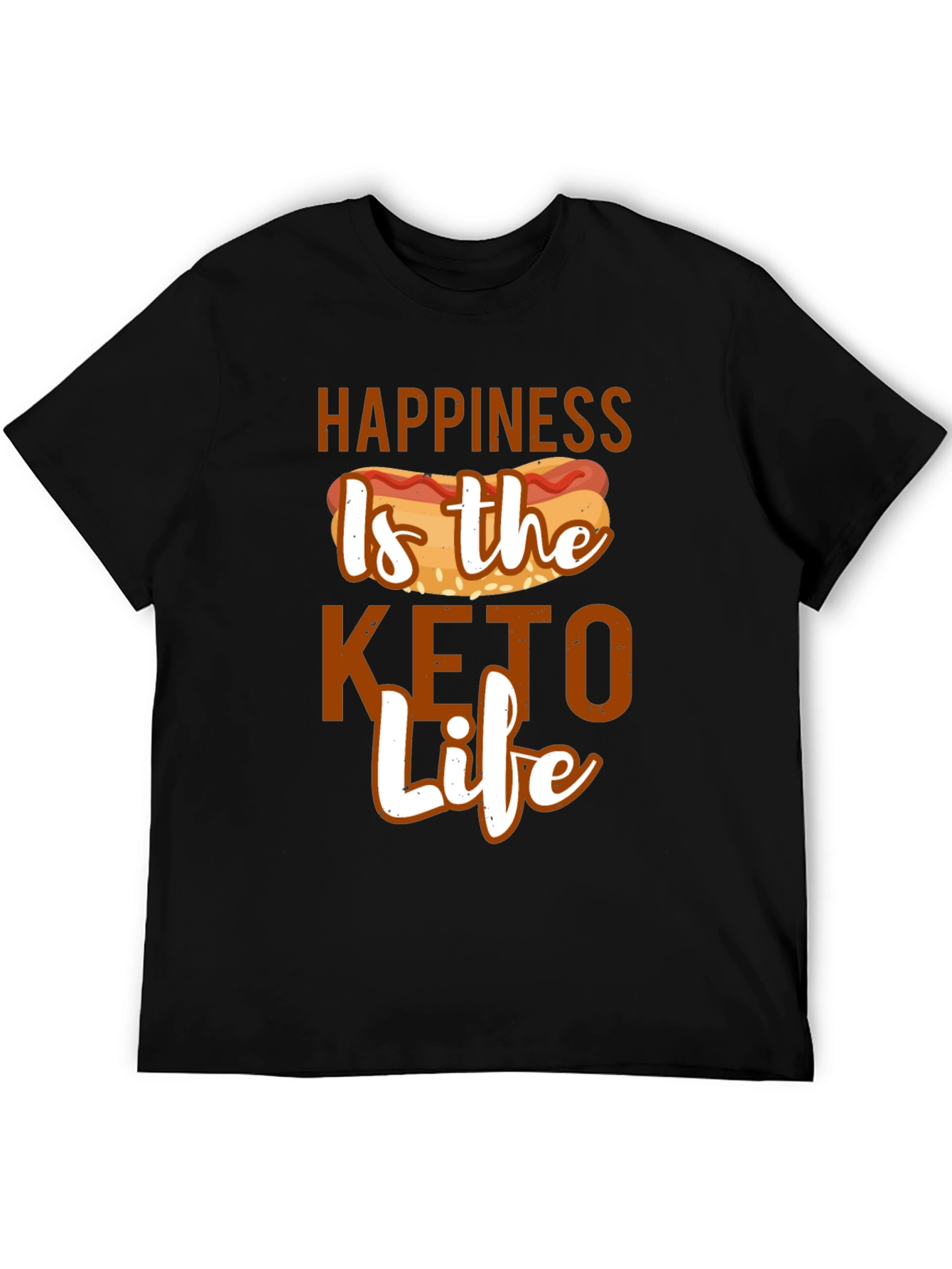 Camiseta Hombre: Felicidad es la Vida Keto