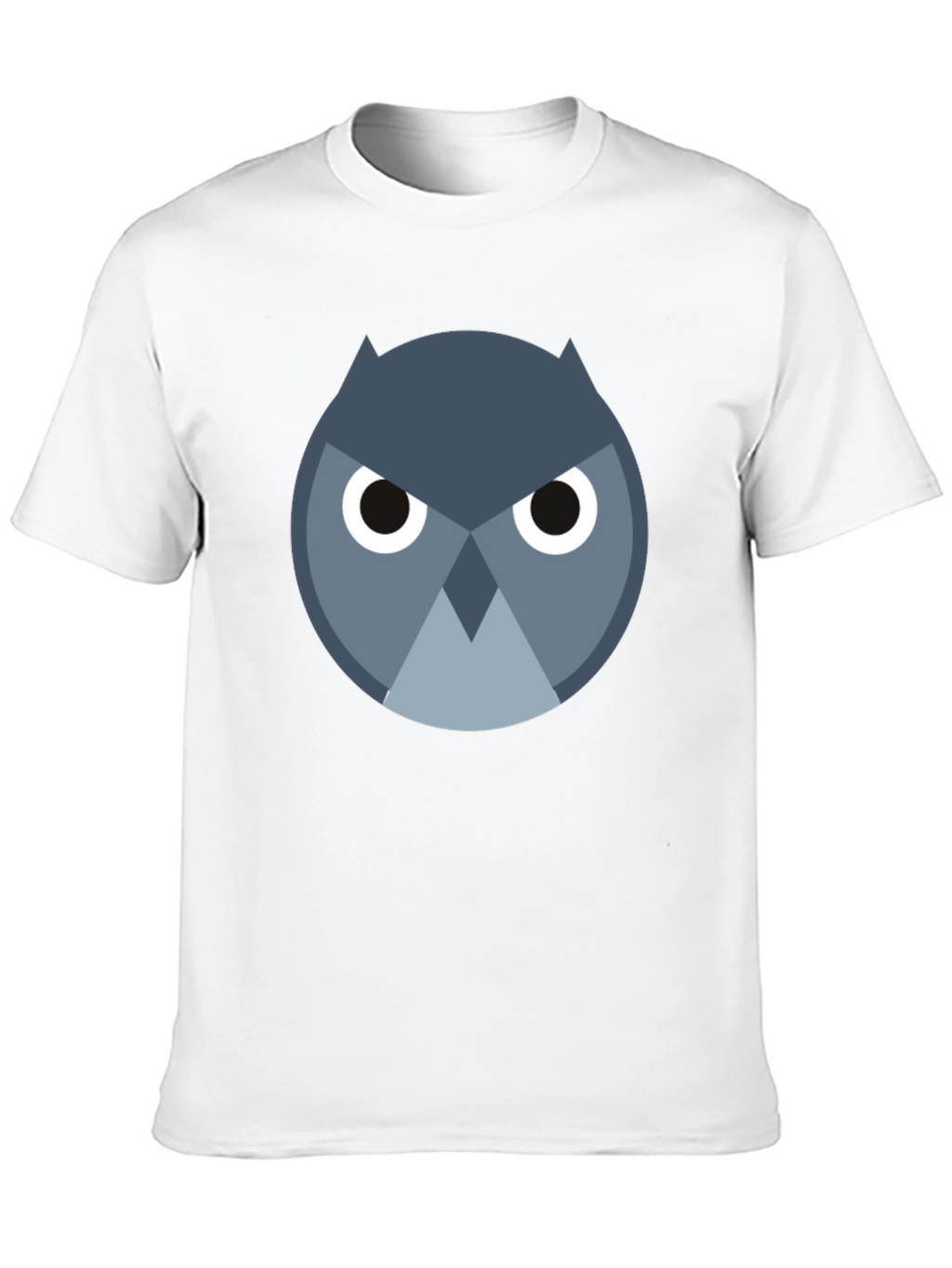 Camiseta Negra con Búho Abstracto