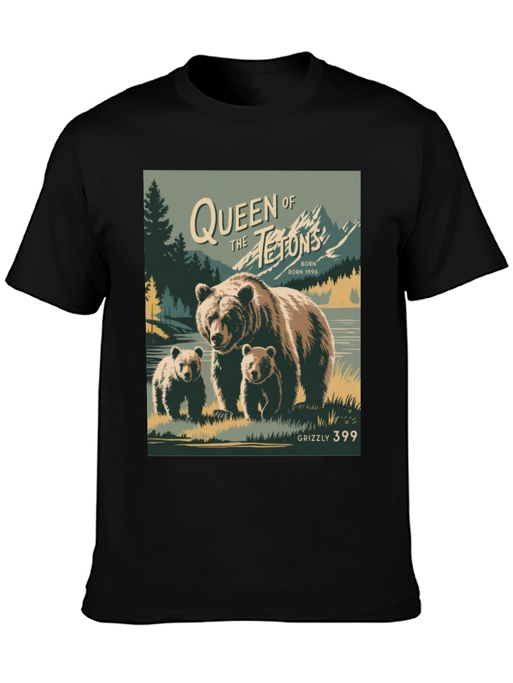 Camiseta Grizzly 399 Queen of Tetons