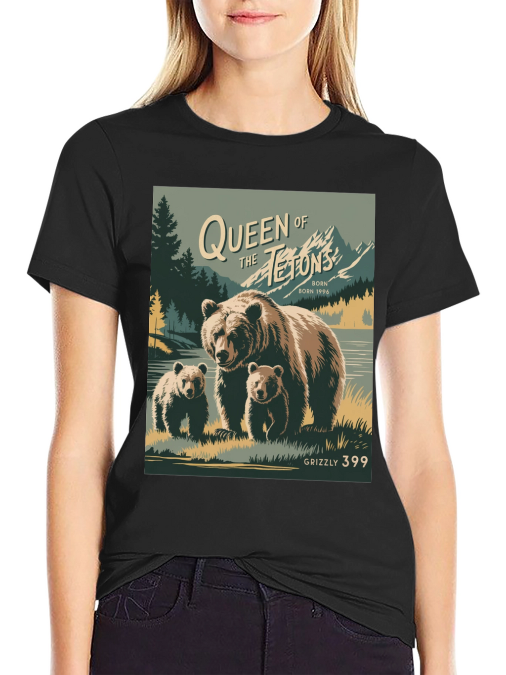 Camiseta Grizzly 399 Queen of Tetons