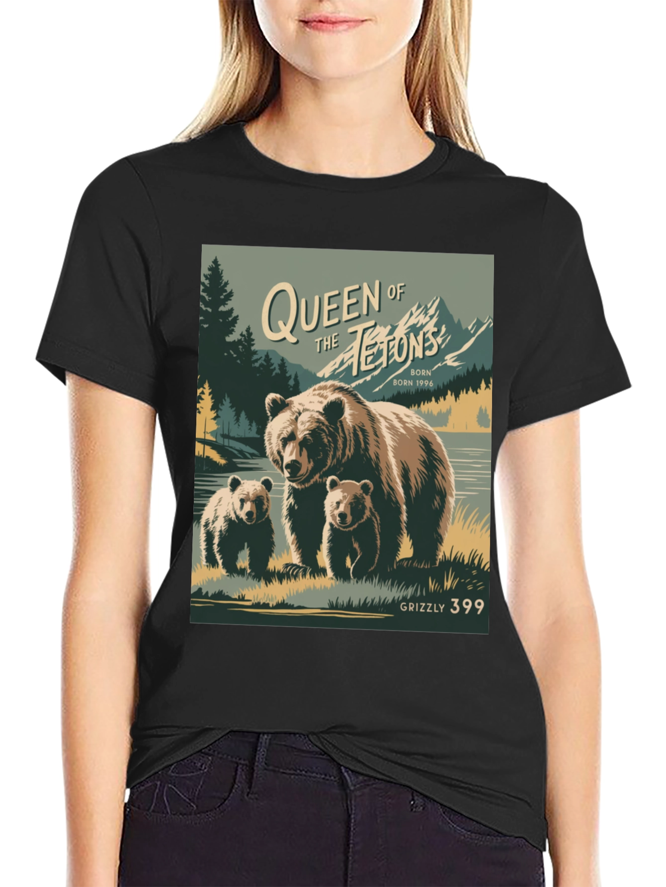 Camiseta Grizzly 399 Queen of Tetons
