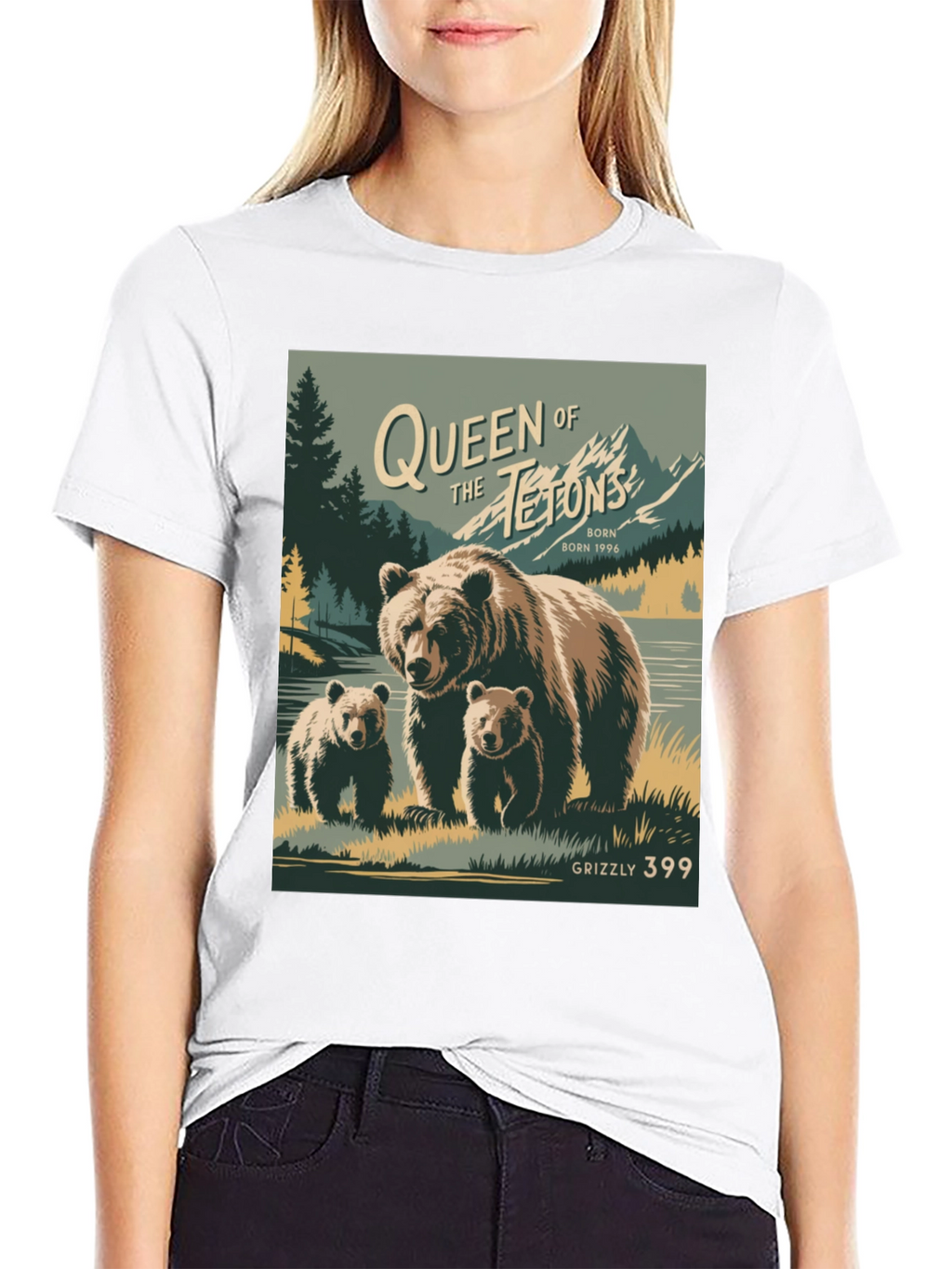 Camiseta Grizzly 399 Queen of Tetons