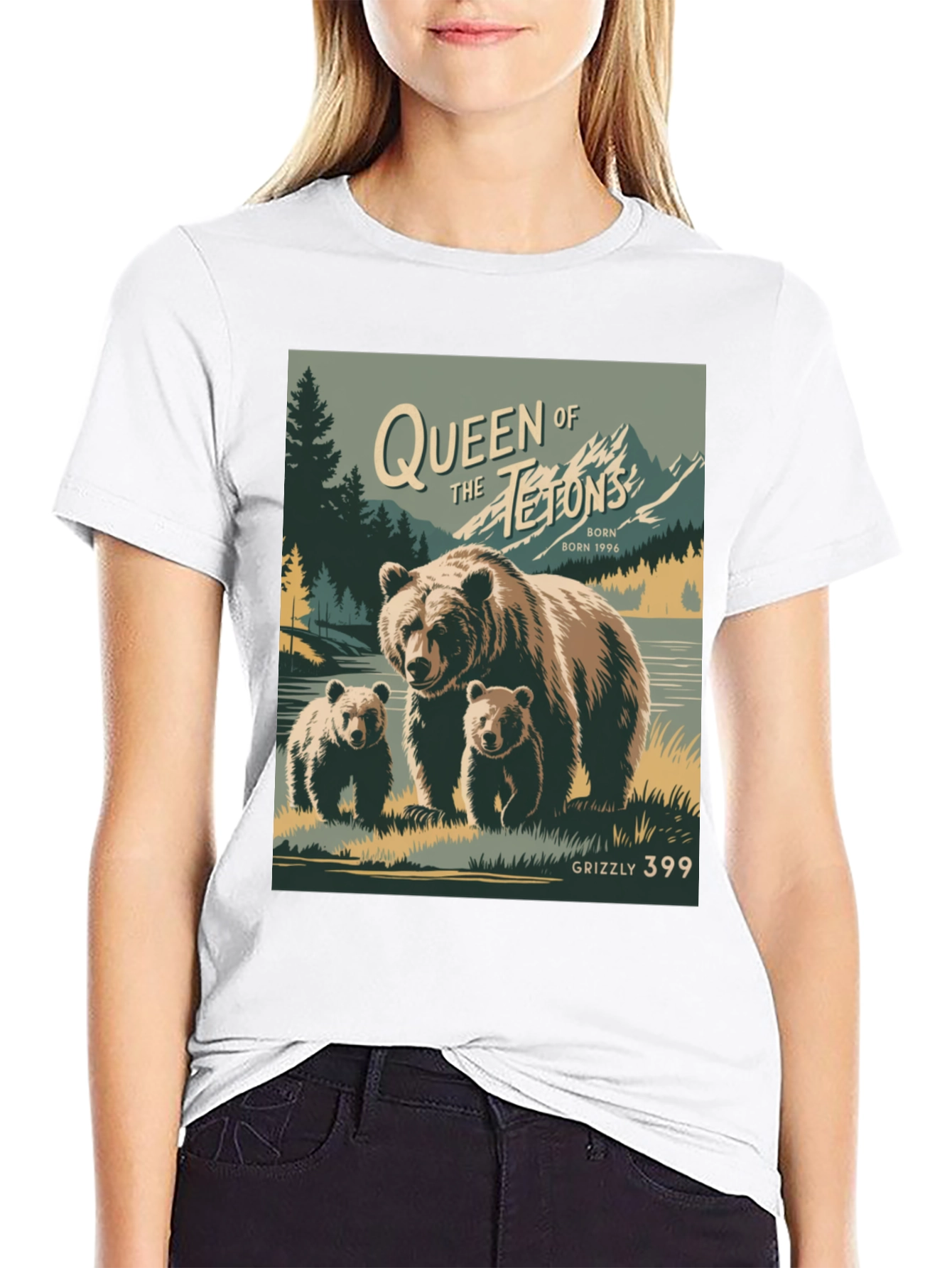 Camiseta Grizzly 399 Queen of Tetons
