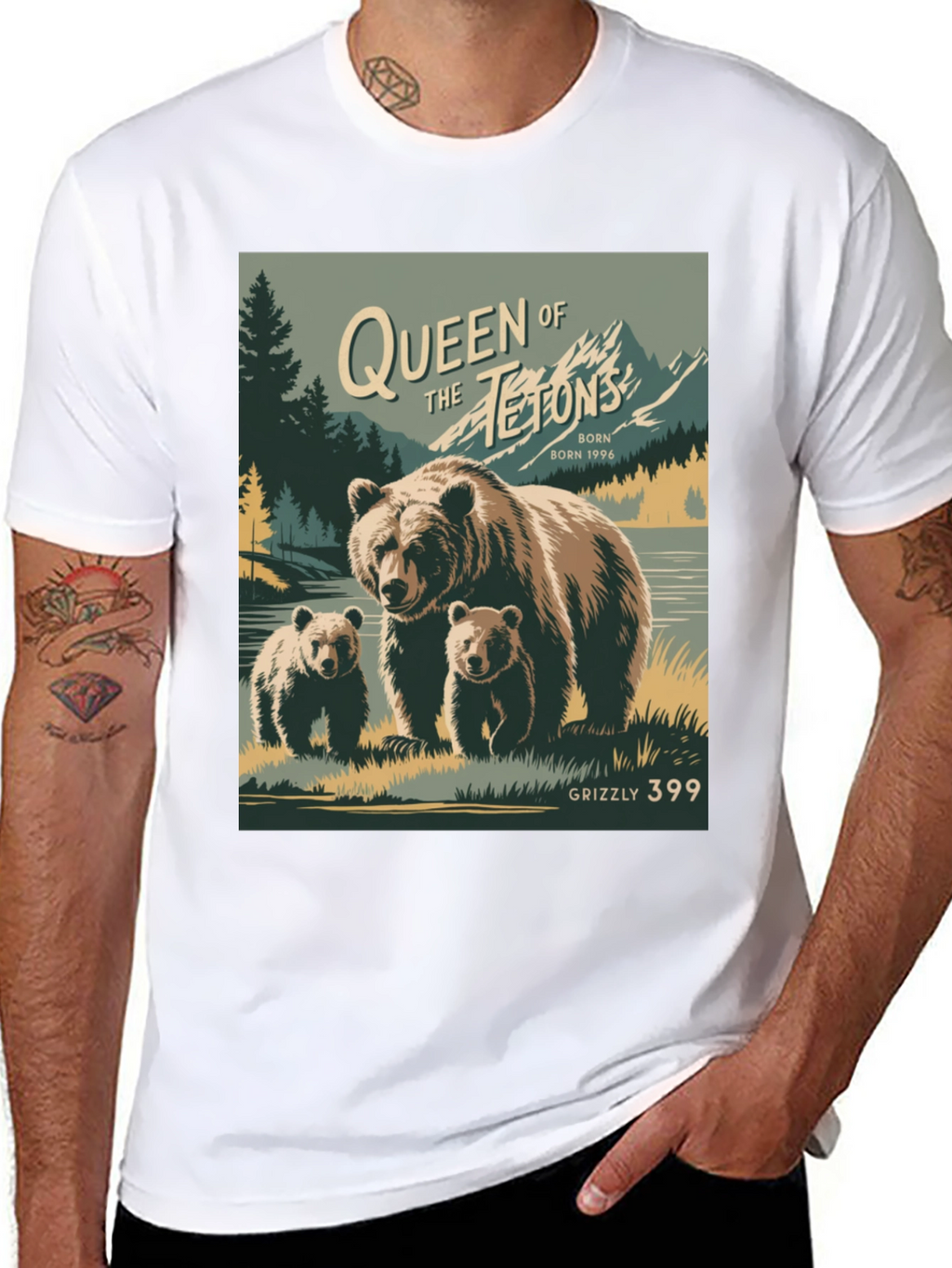 Camiseta Grizzly 399 Queen of Tetons