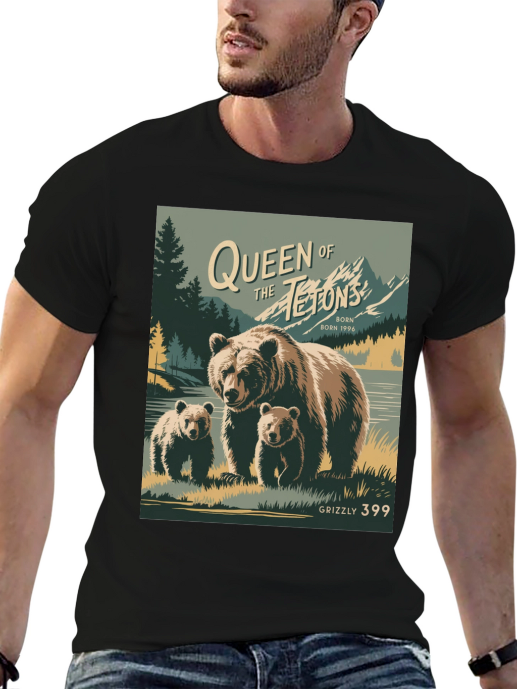 Camiseta Grizzly 399 Queen of Tetons
