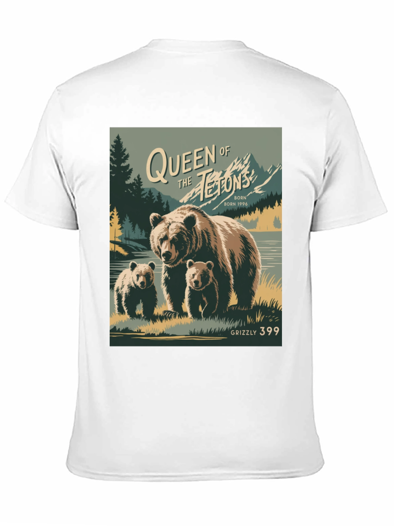 Camiseta Grizzly 399 Queen of Tetons
