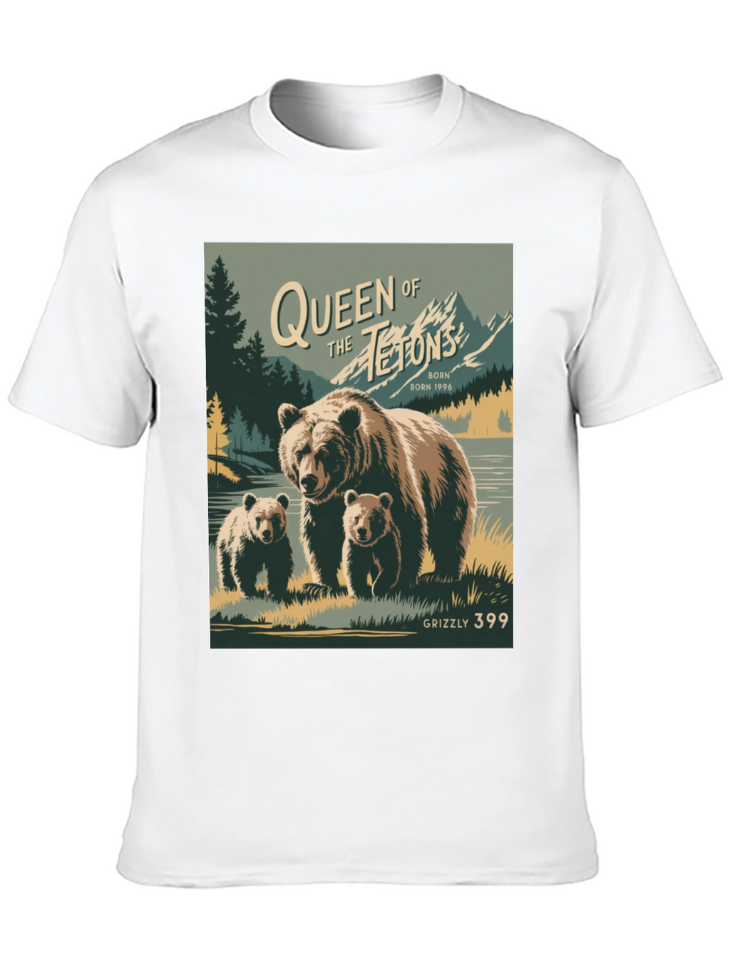 Camiseta Grizzly 399 Queen of Tetons