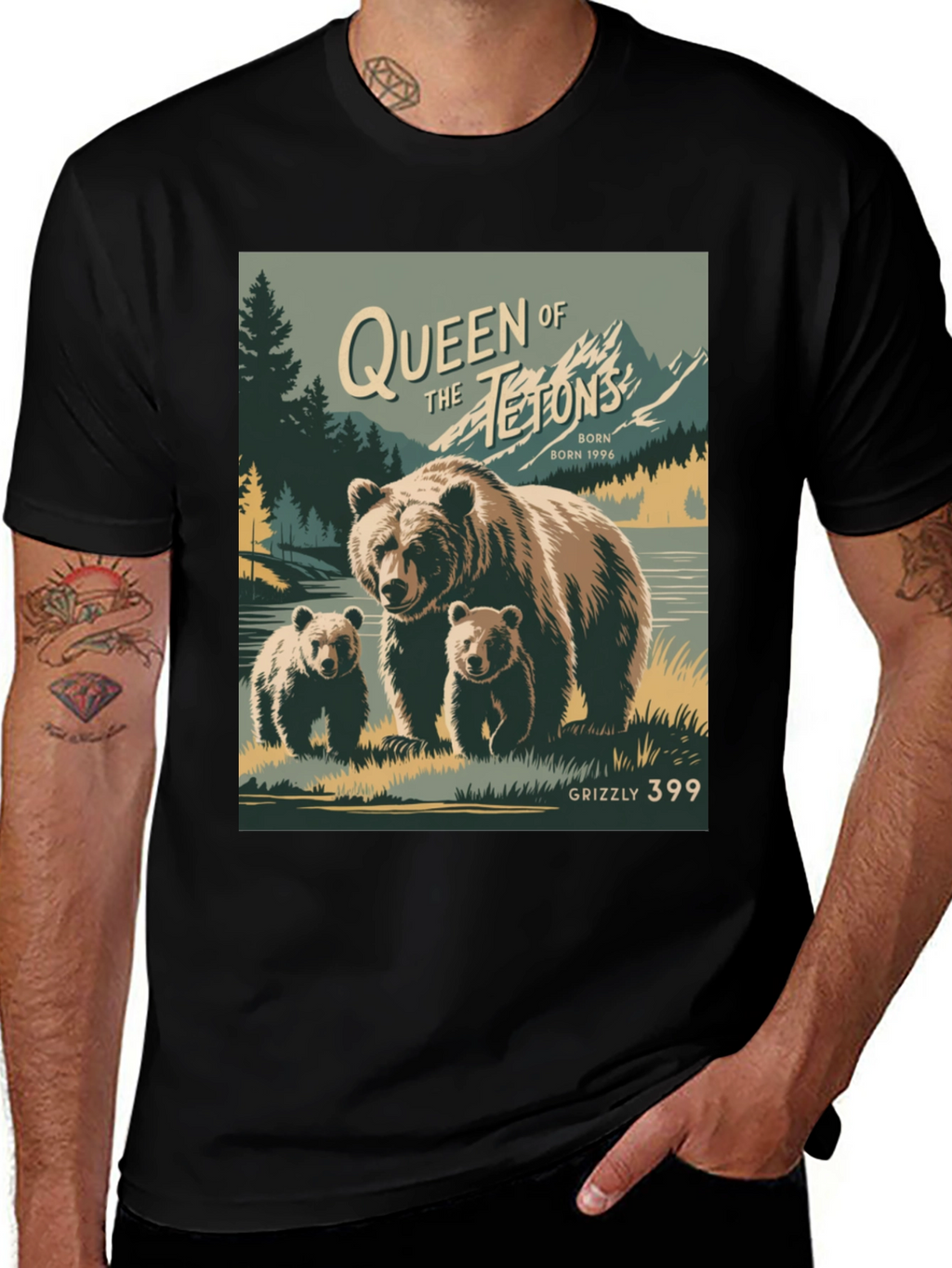 Camiseta Grizzly 399 Queen of Tetons