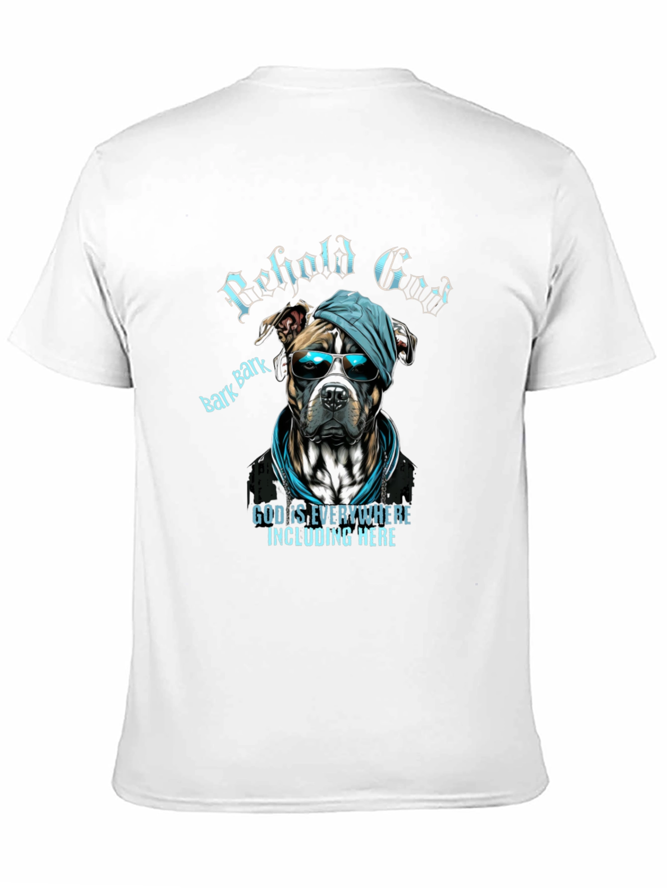 Camiseta Negra con Diseño de Perro Cool