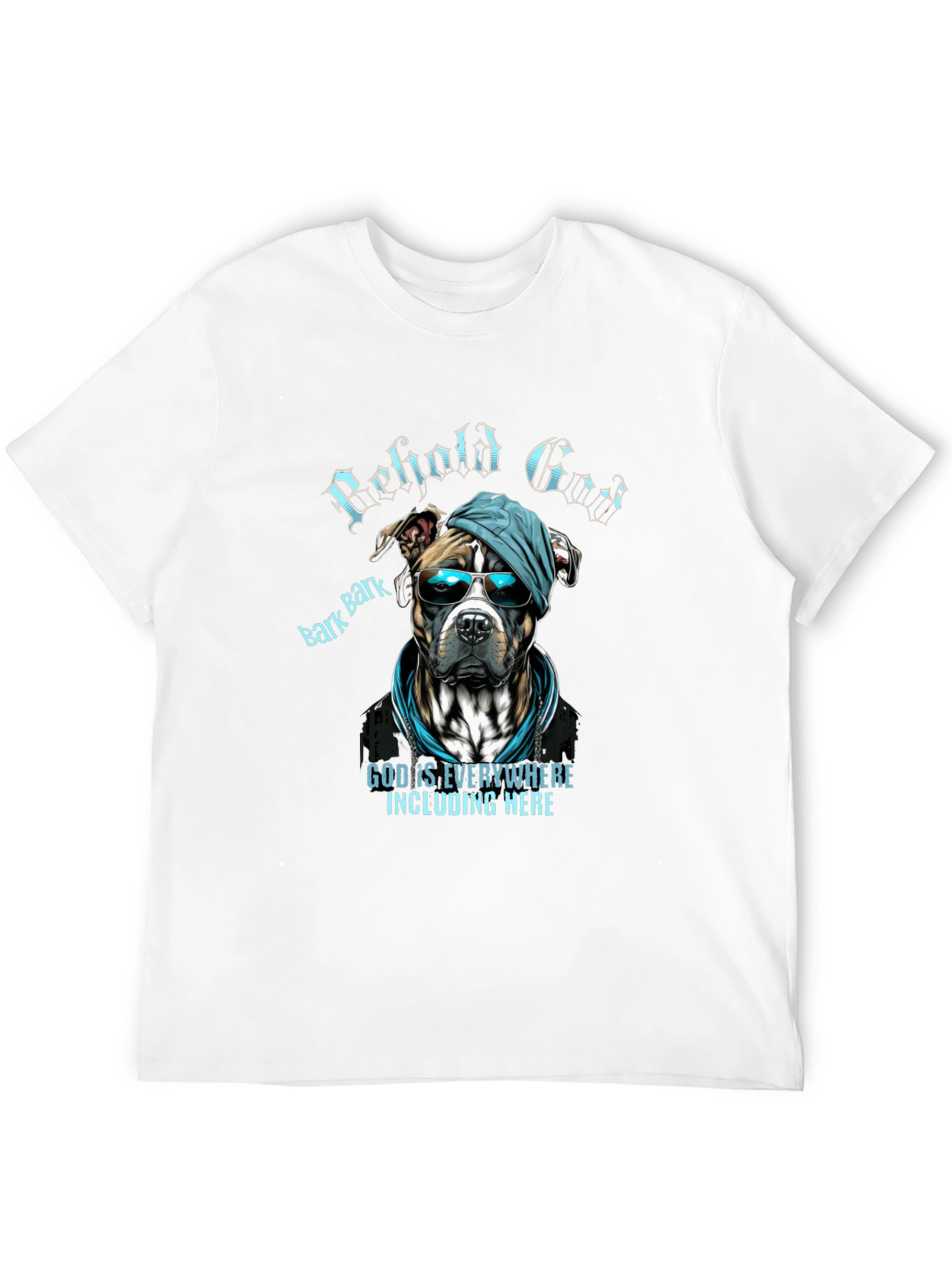Camiseta Negra con Diseño de Perro Cool
