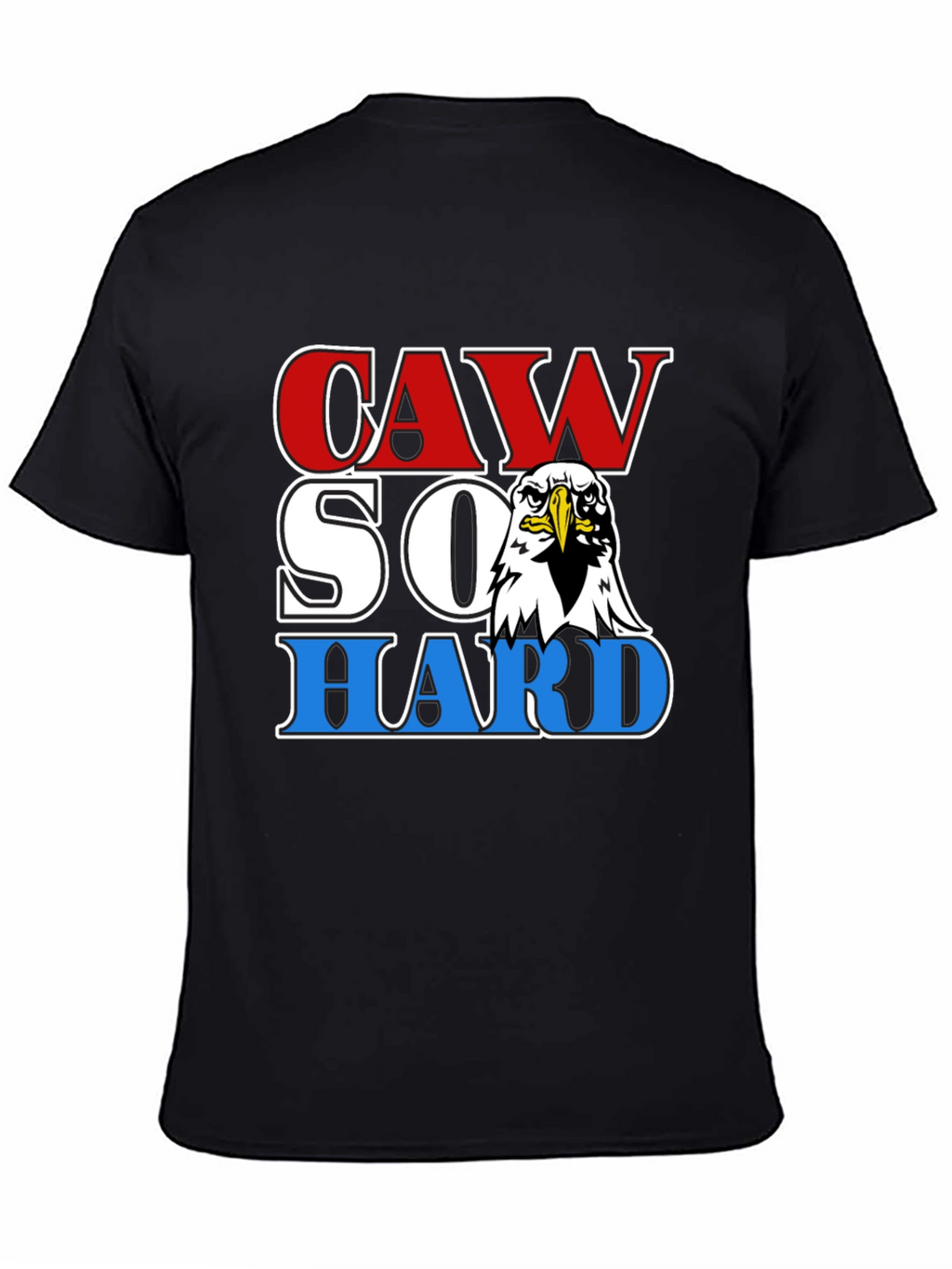 Camiseta Negra CAW SO HARD Águila Americana