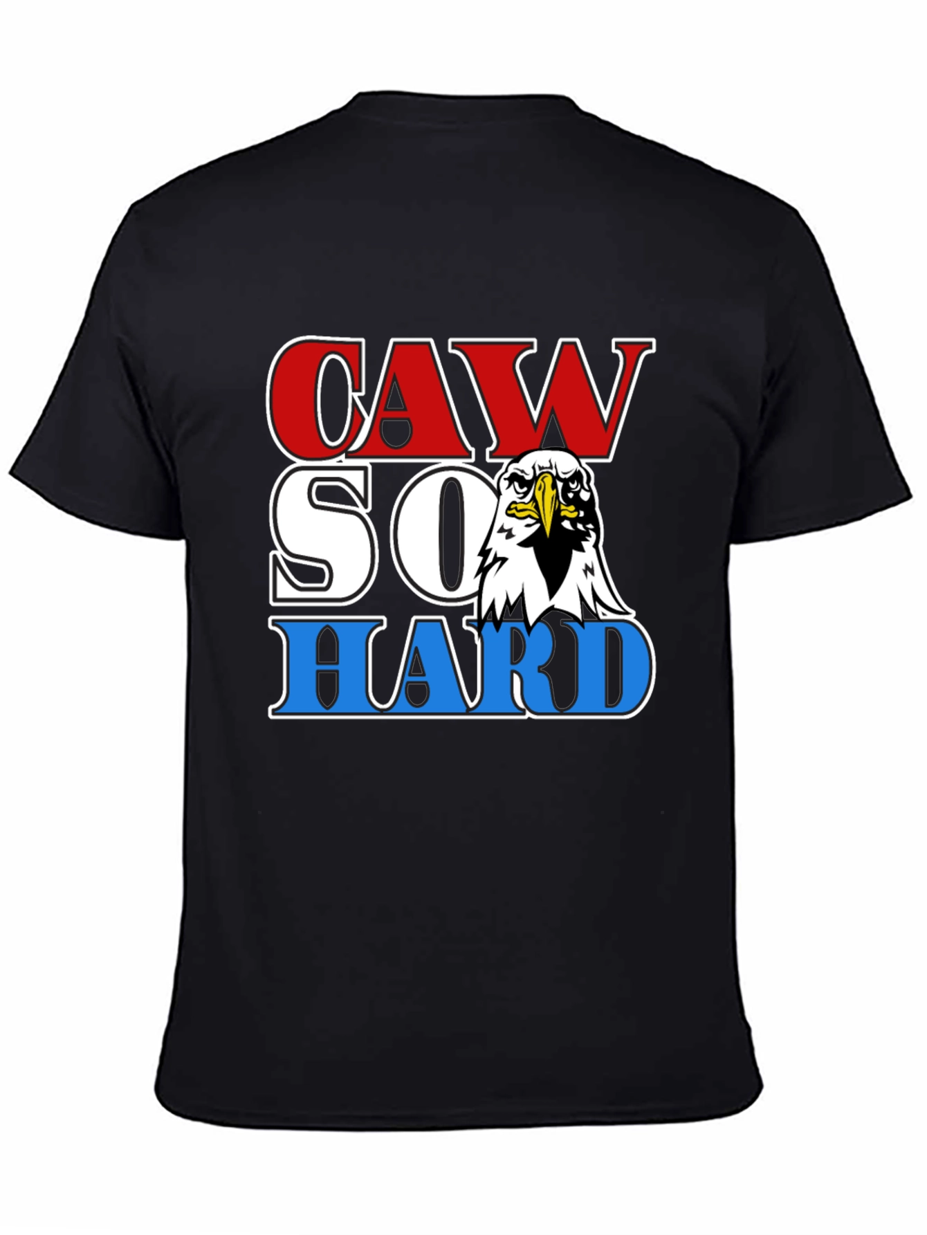 Camiseta Negra CAW SO HARD Águila Americana