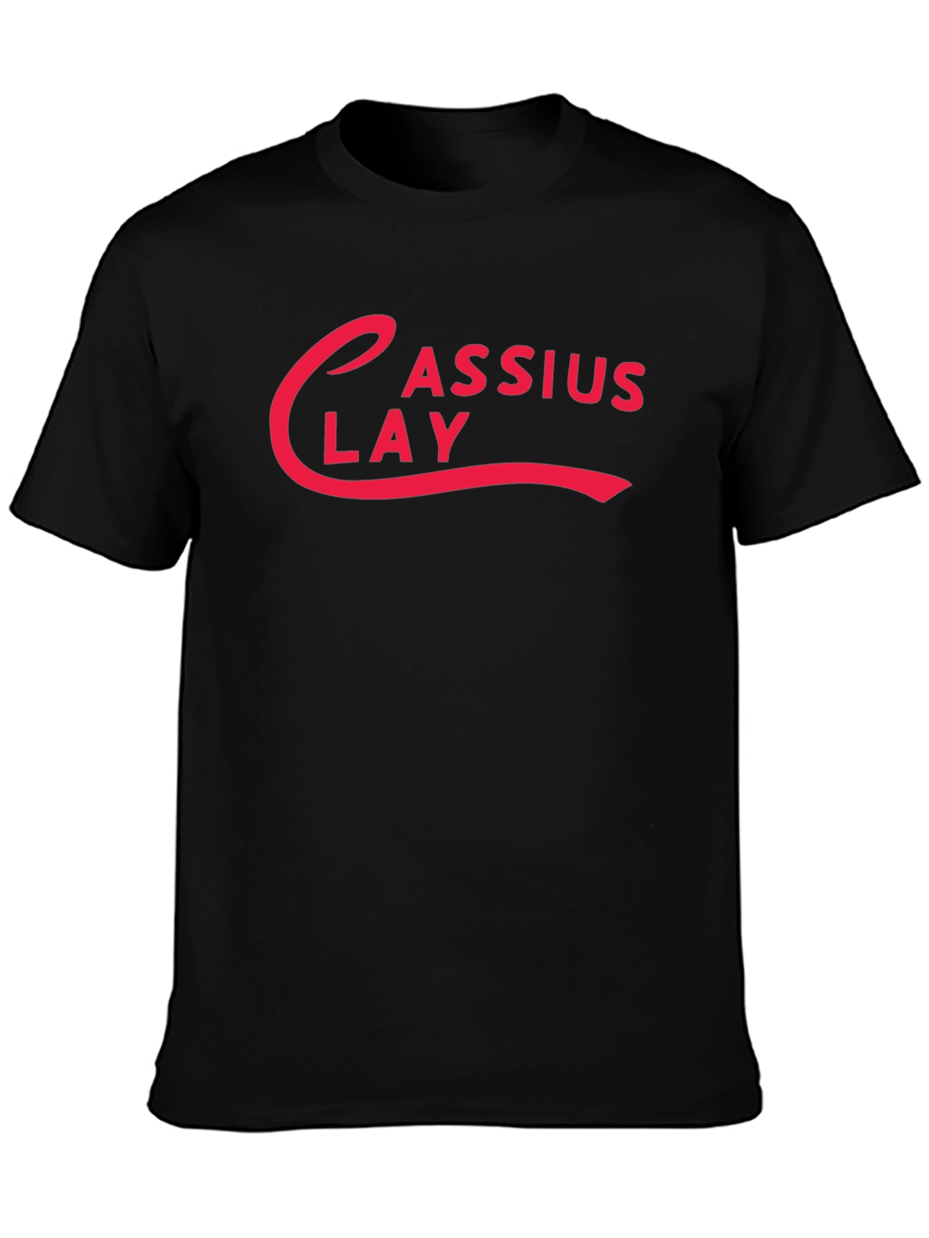 Camiseta Negra Cassius Clay - Estilo Retro