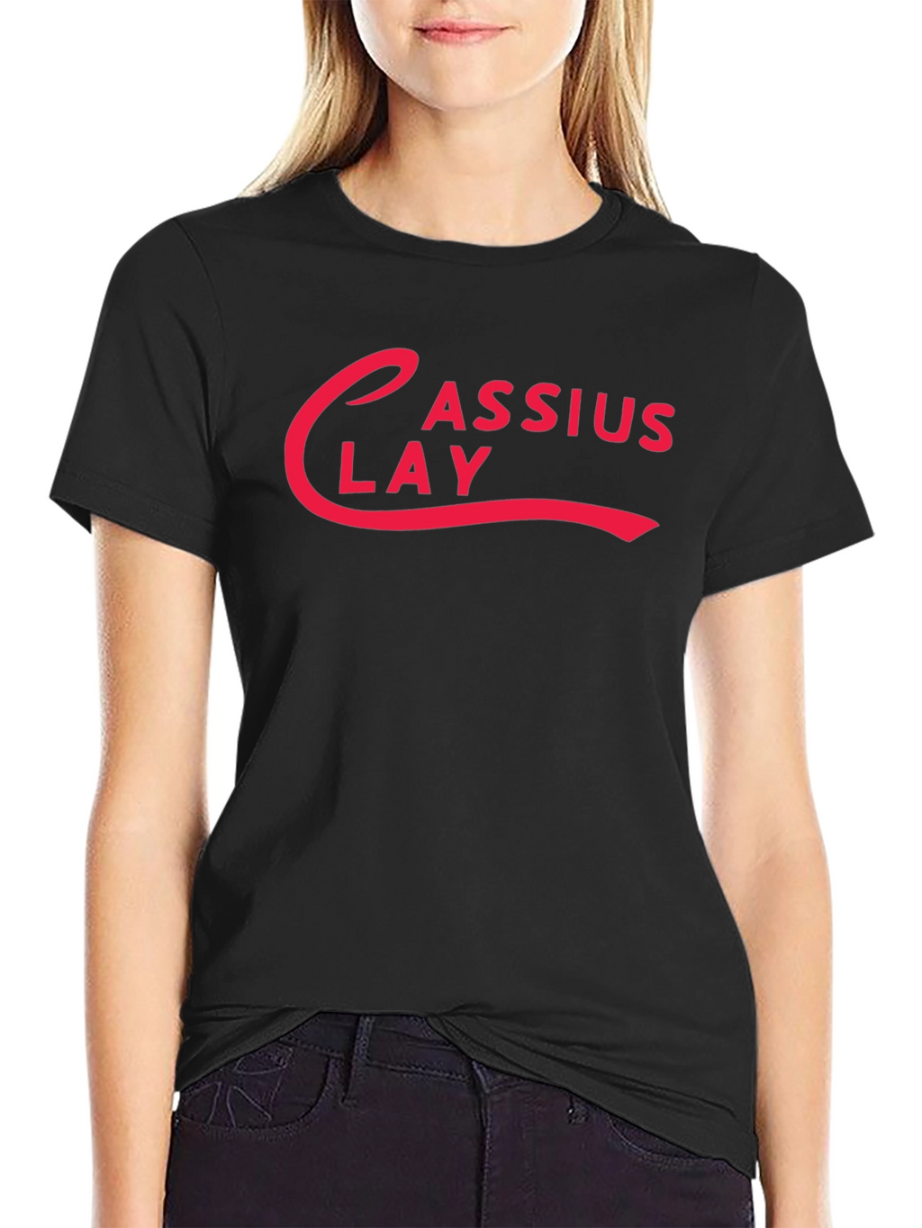 Camiseta Negra Cassius Clay - Estilo Retro
