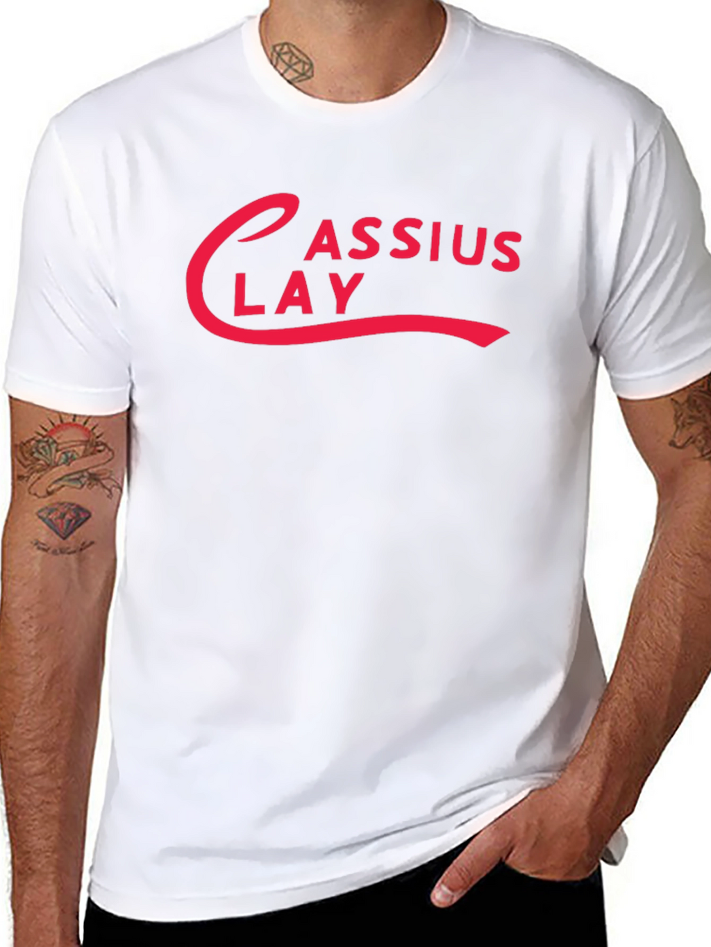 Camiseta Negra Cassius Clay - Estilo Retro