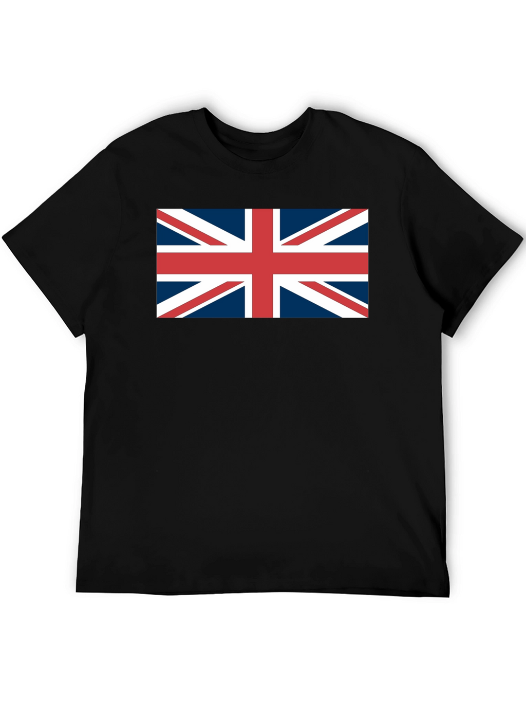Camiseta Negra con Bandera Británica