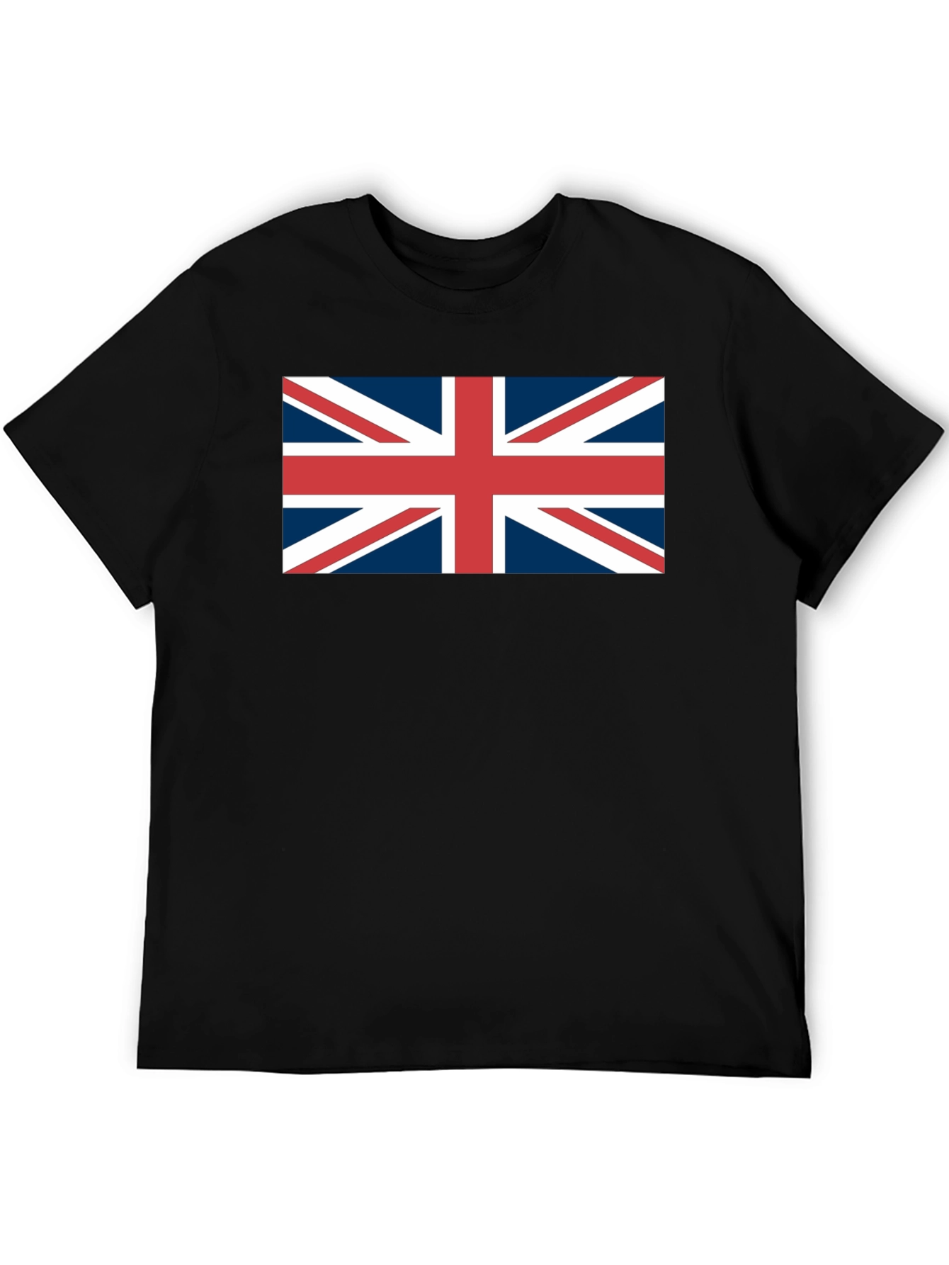 Camiseta Negra con Bandera Británica