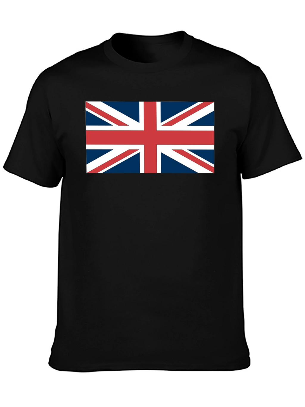 Camiseta Negra con Bandera Británica