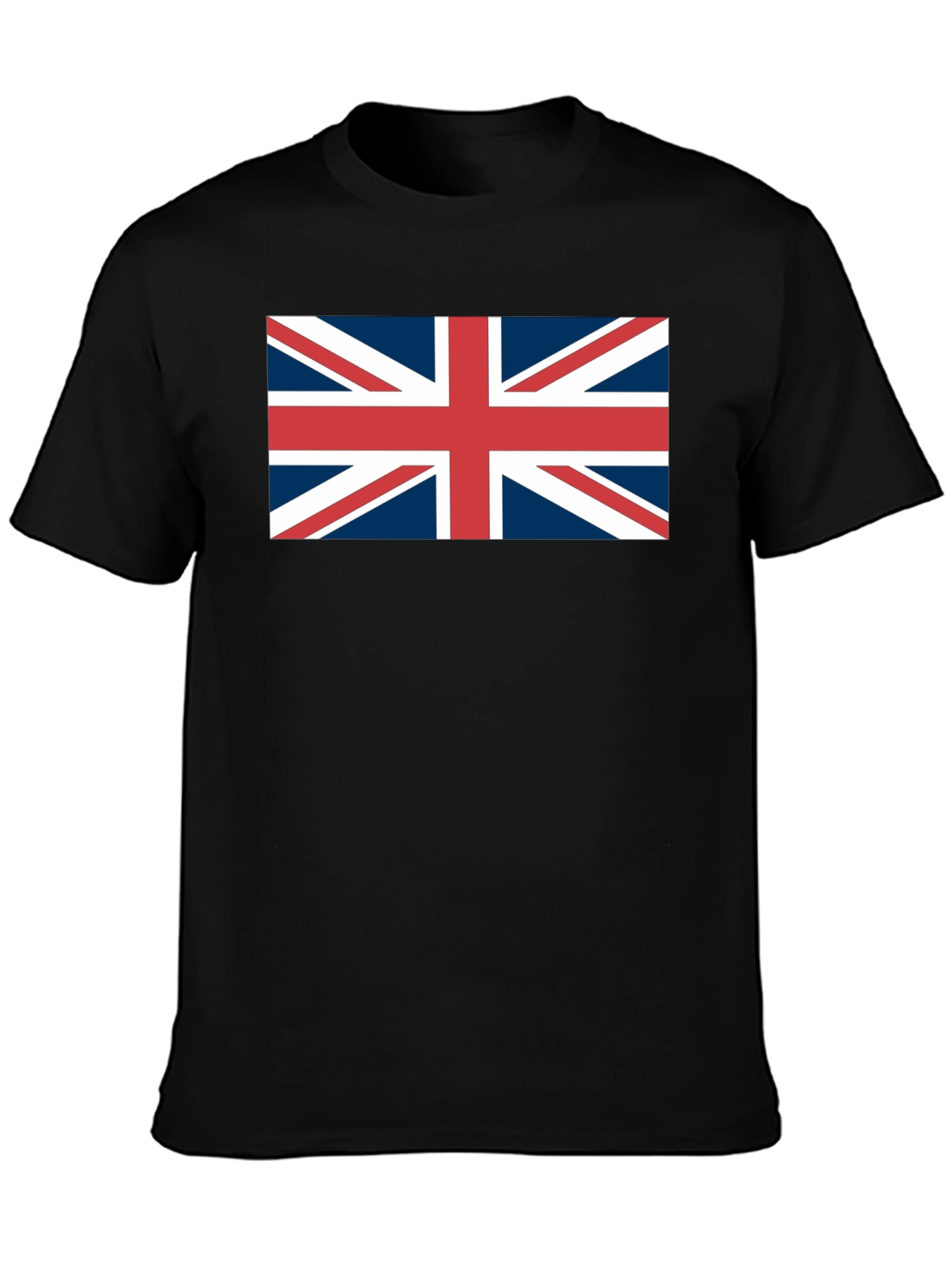 Camiseta Negra con Bandera Británica