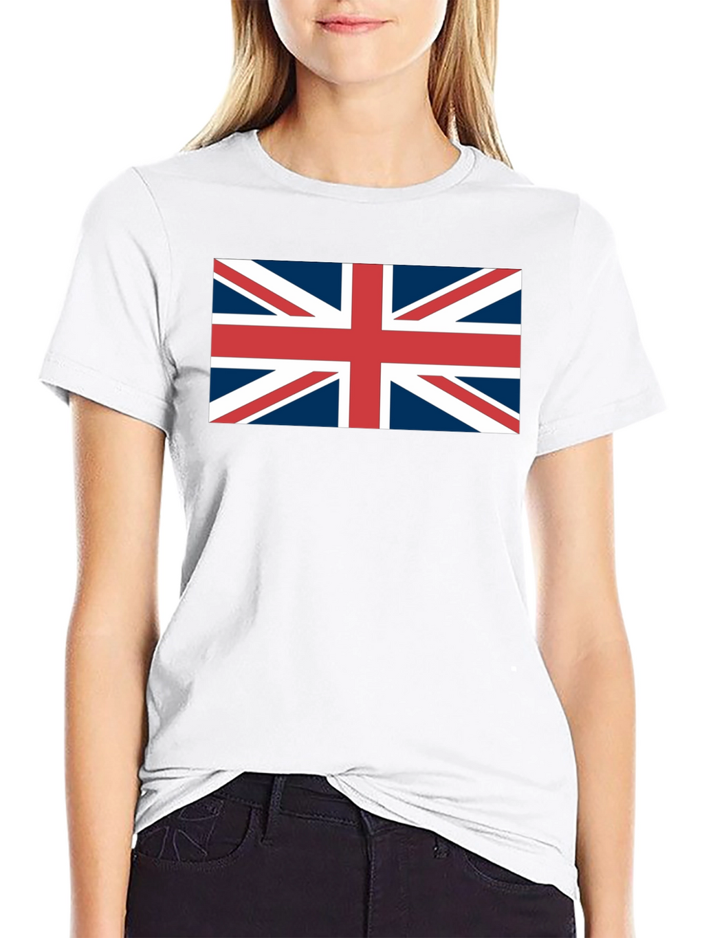Camiseta Negra con Bandera Británica