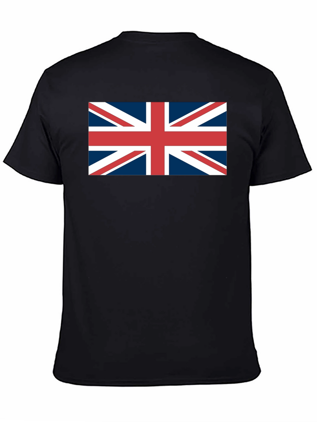 Camiseta Negra con Bandera Británica