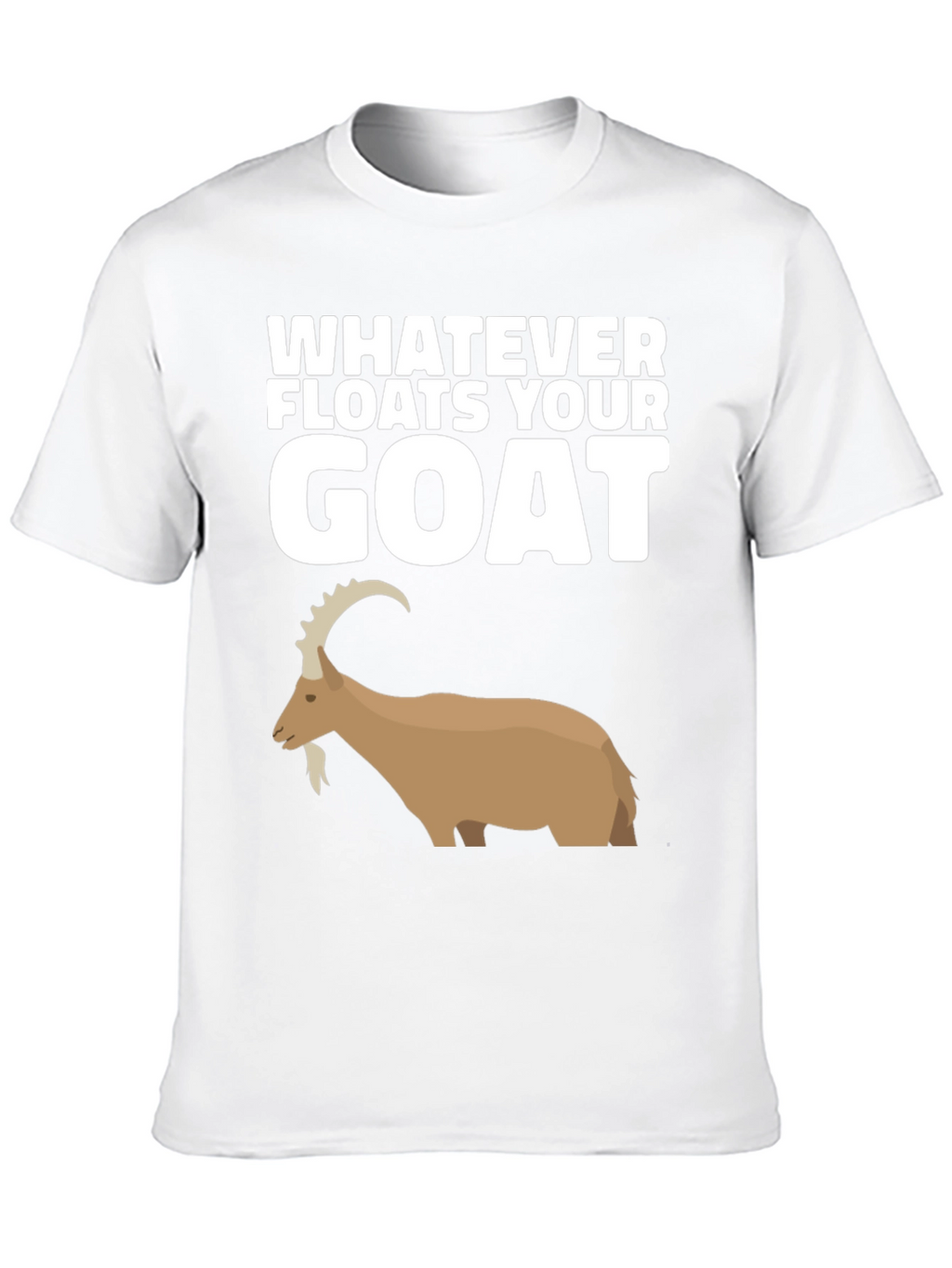 Camiseta Negra con Diseño de Cabra Divertido